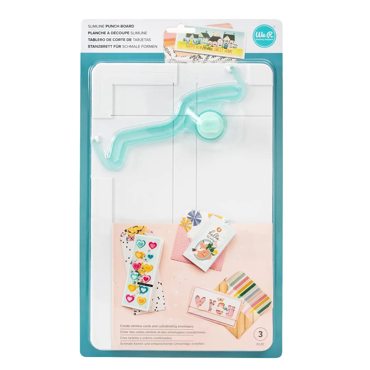 We R Memory Keepers Slimline Card Punch Board | Creates Envelopes for Handmade Cards - view 2