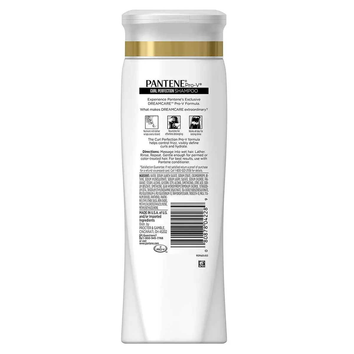 Pantene Pro-V Curly Perfection Moisturizing Shampoo 12.6 oz | Defines curls & controls frizz - view 2