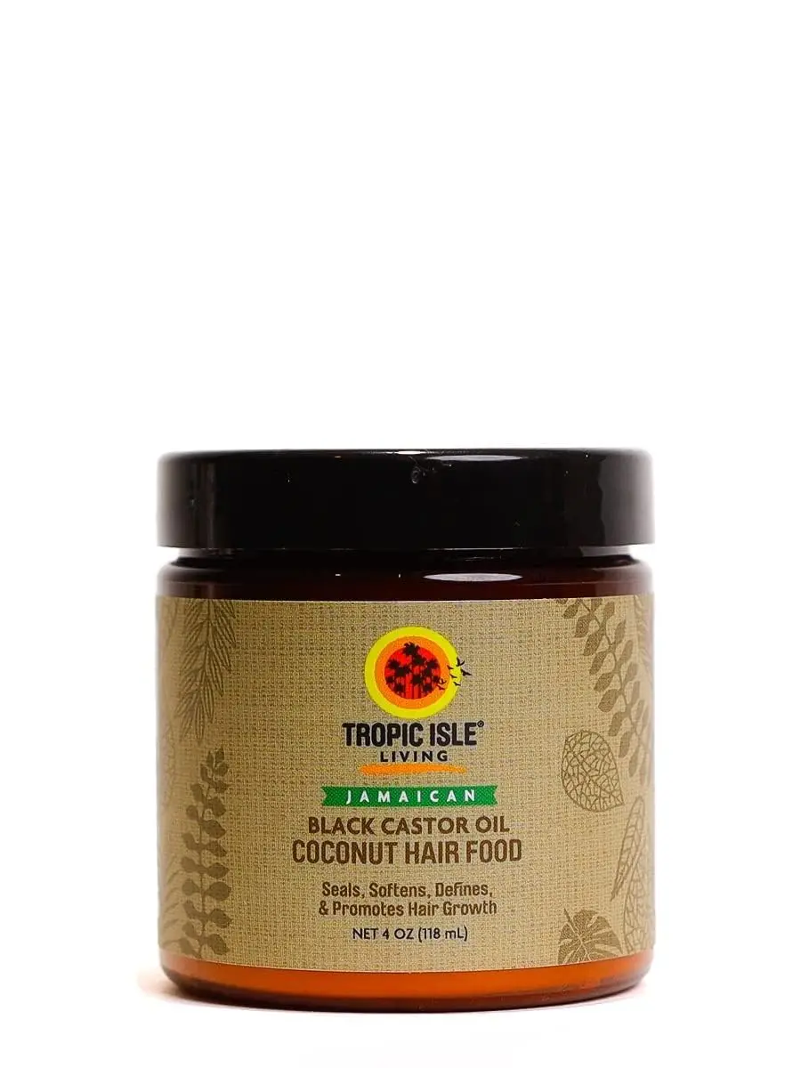 Tropic Isle Living Jamaican Black Castor Oil Coconut Hair Food 4 oz | Seals, Softens, Defines & Promotes Hair Growth - main product image