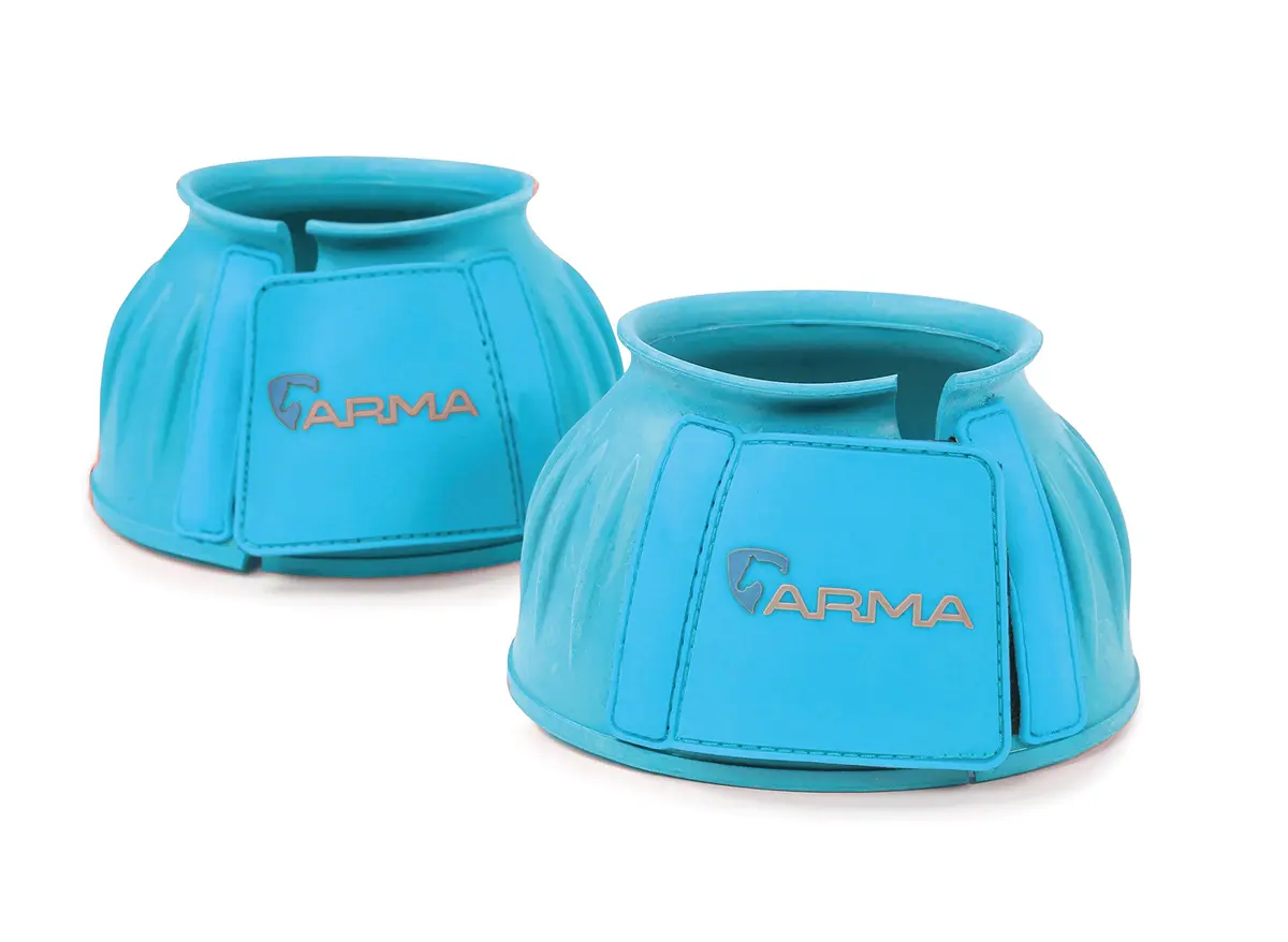 Shires Arma Overreach Bell Boots 6mm Rubber Shock Absorbing Full | Heavy-Duty Equine Protection - main product image