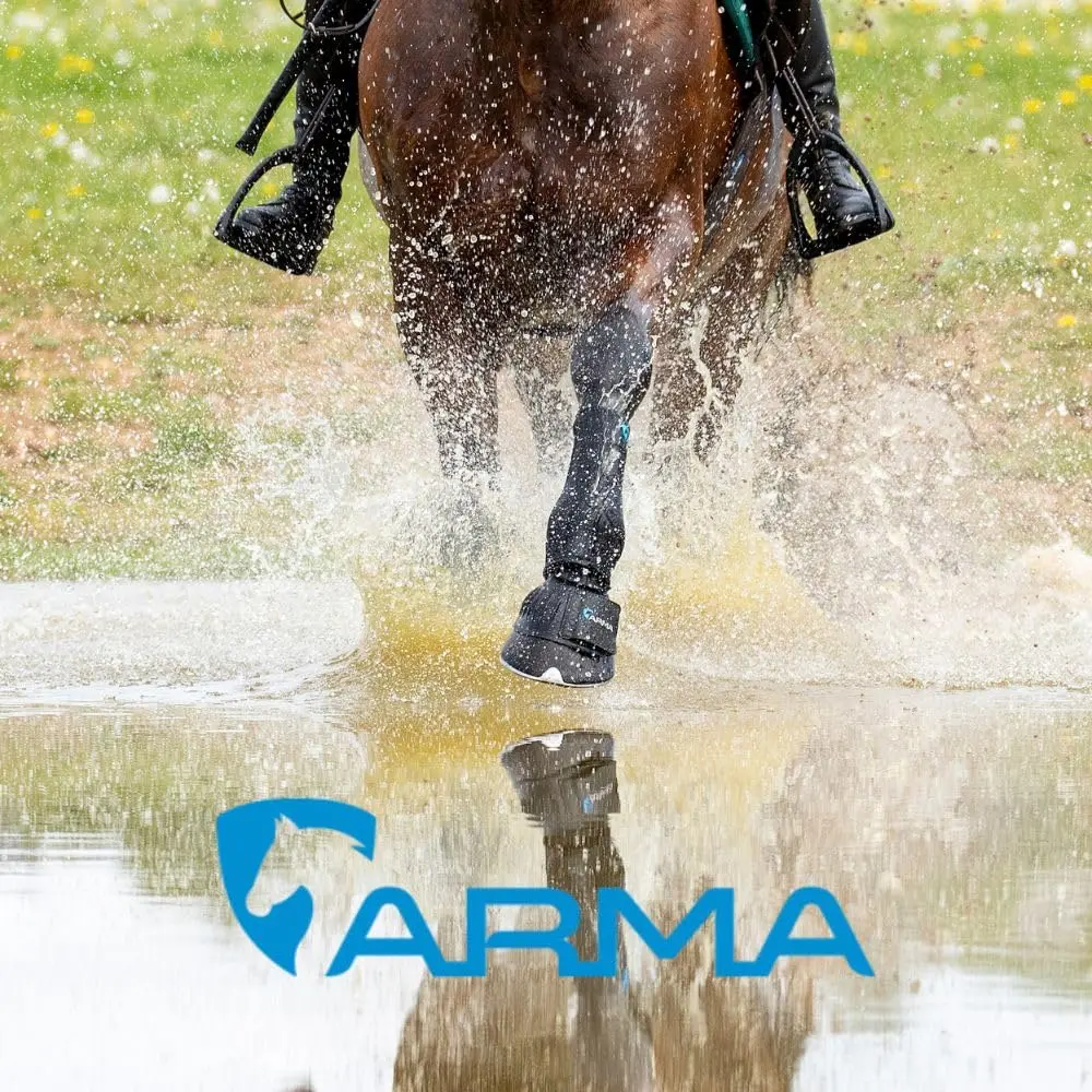 Shires Arma Overreach Bell Boots 6mm Rubber Shock Absorbing Full | Heavy-Duty Equine Protection - view 2