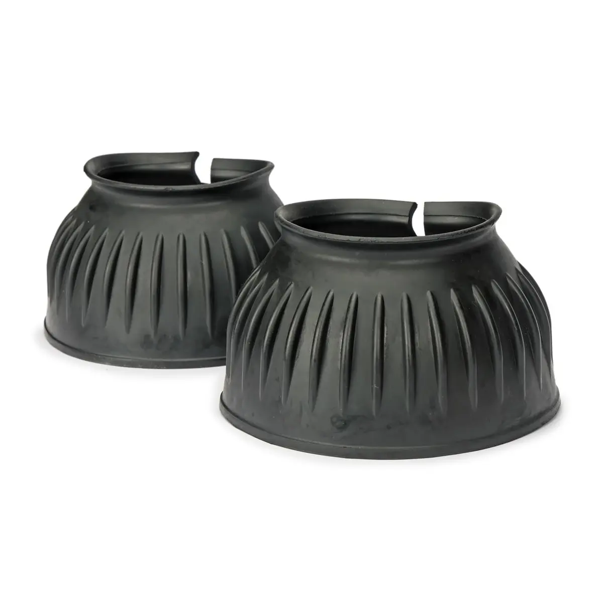 Shires Equine Horse Arma Overreach Bell Boots | Heavy-Duty Shock Absorbing Rubber (Full Size, Black) - view 5