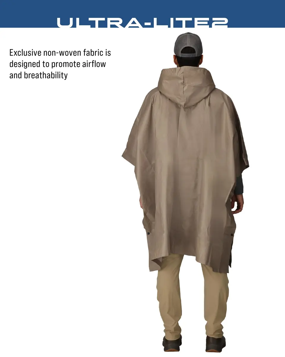 FROGG TOGGS Ultra-Lite2 Reusable Waterproof Breathable Poncho | Packable Hooded Rain Gear - view 3