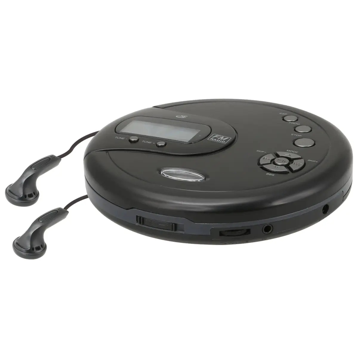 GPX PC332B Portable CD Player with FM Radio & Earbuds | Black - view 6