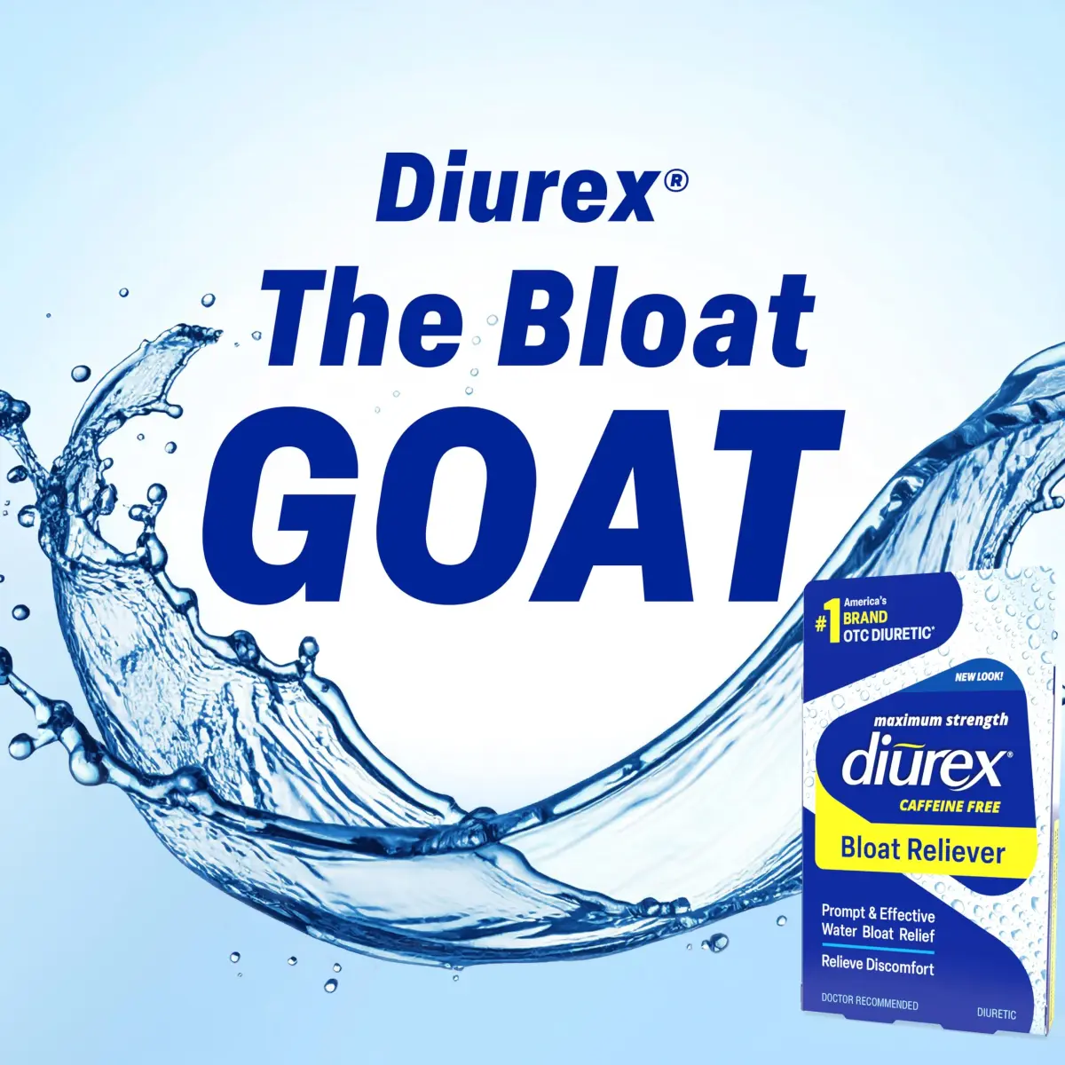 Diurex Caffeine-Free Bloat Relief Caplets 24 Count | Maximum Strength Diuretic for Water Bloat Discomfort - view 6