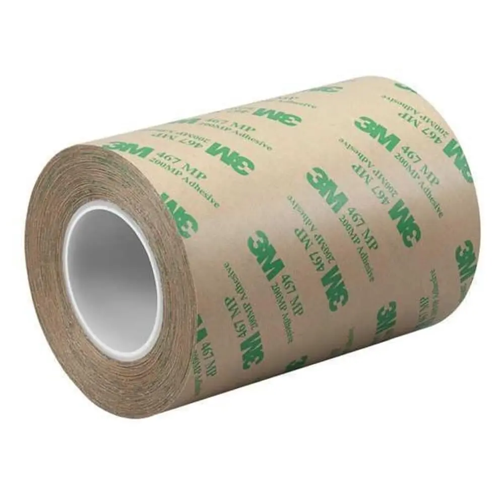 3M 467MP Clear Adhesive Transfer Tape, 2" Width x 20yd Length | High Shear Strength & Repositionable - main product image