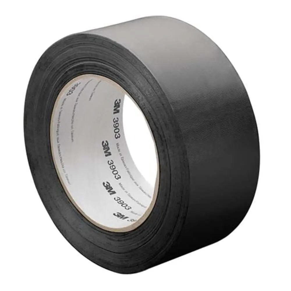 3M Vinyl Duct Tape Roll - 4 in. x 150 ft. Black | Moisture & Chemical Resistant, UL723 Rated - main product image