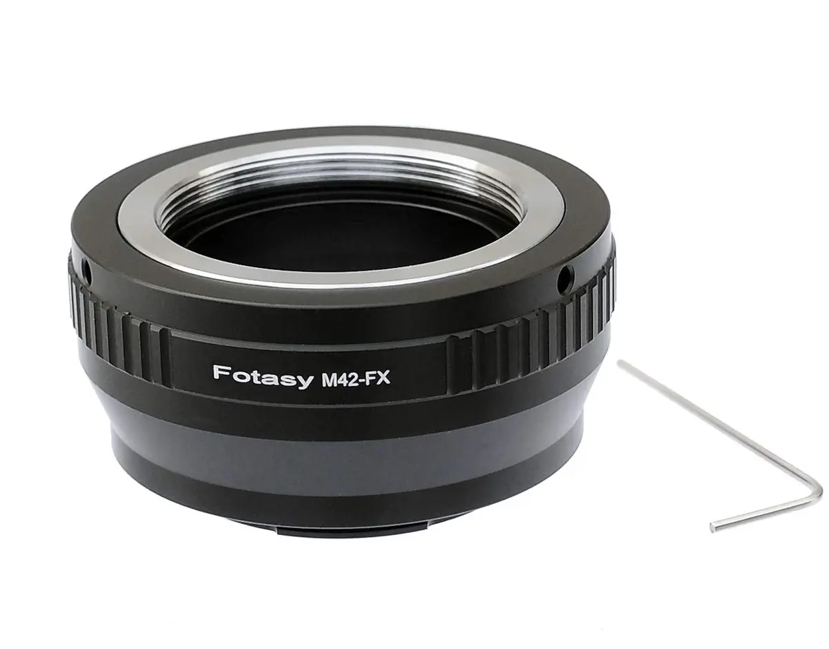 Fotasy M42 Lens to Fuji X Adapter | Manual Focus, Copper Mount, Infinity Focus Guarantee - main product image