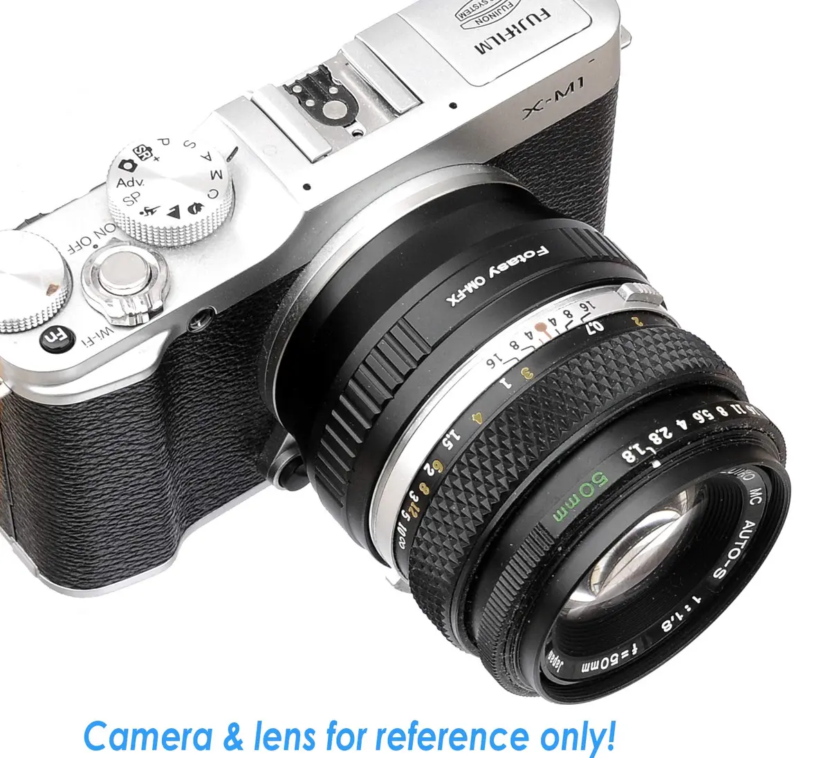 Fotasy OM Lens to Fuji X Adapter, Olympus OM Mount to X Mount, fits Fujifilm X-Mount Mirrorless Cameras Infinity Focus - view 5