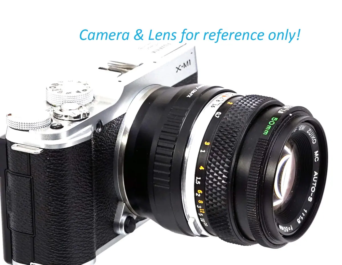 Fotasy OM Lens to Fuji X Adapter, Olympus OM Mount to X Mount, fits Fujifilm X-Mount Mirrorless Cameras Infinity Focus - view 6