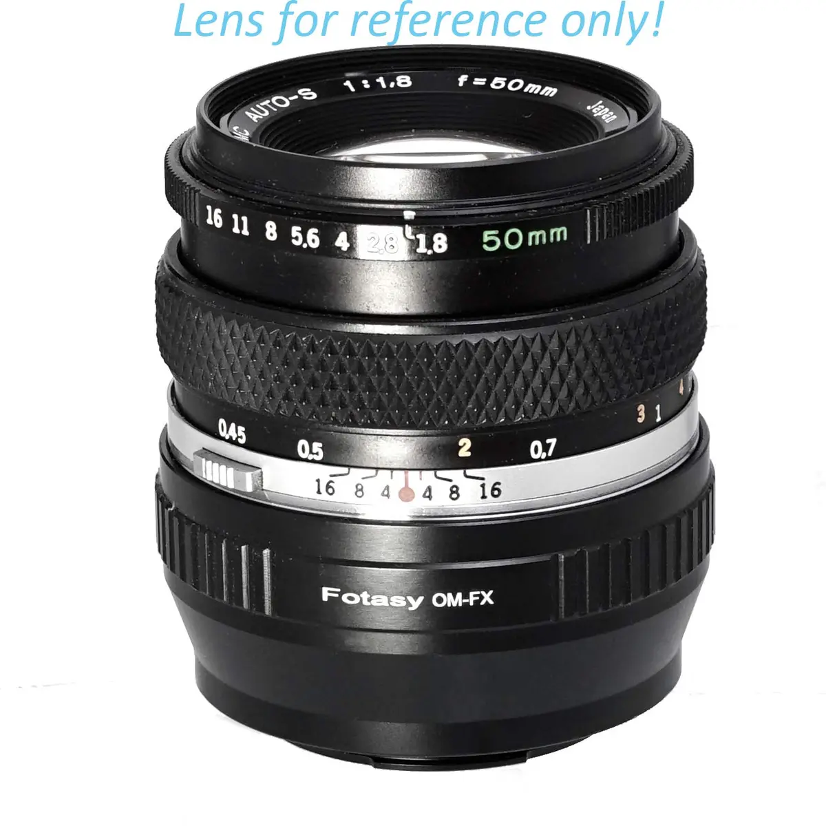 Fotasy OM Lens to Fuji X Adapter, Olympus OM Mount to X Mount, fits Fujifilm X-Mount Mirrorless Cameras Infinity Focus - view 2