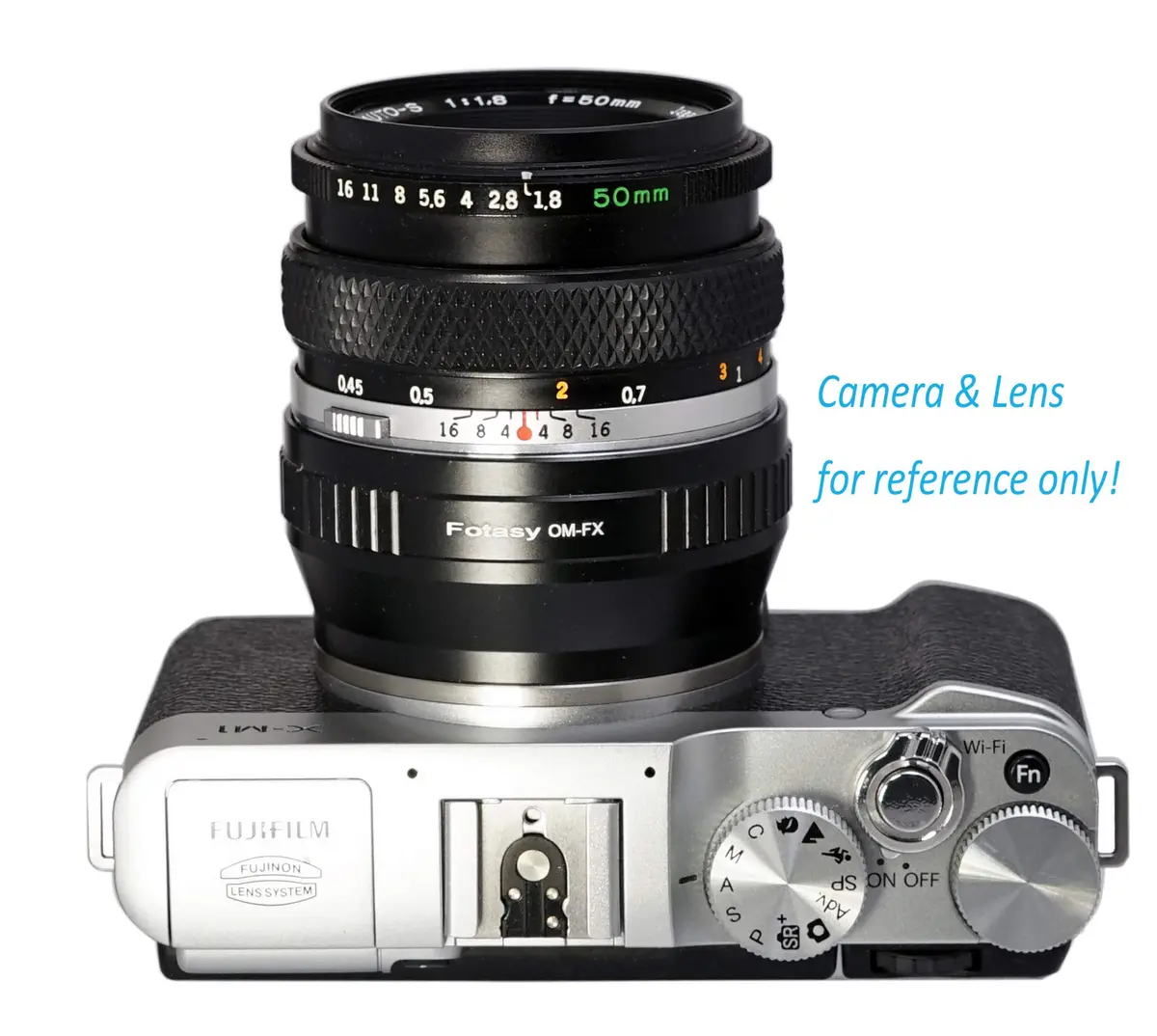 Fotasy OM Lens to Fuji X Adapter, Olympus OM Mount to X Mount, fits Fujifilm X-Mount Mirrorless Cameras Infinity Focus - view 4