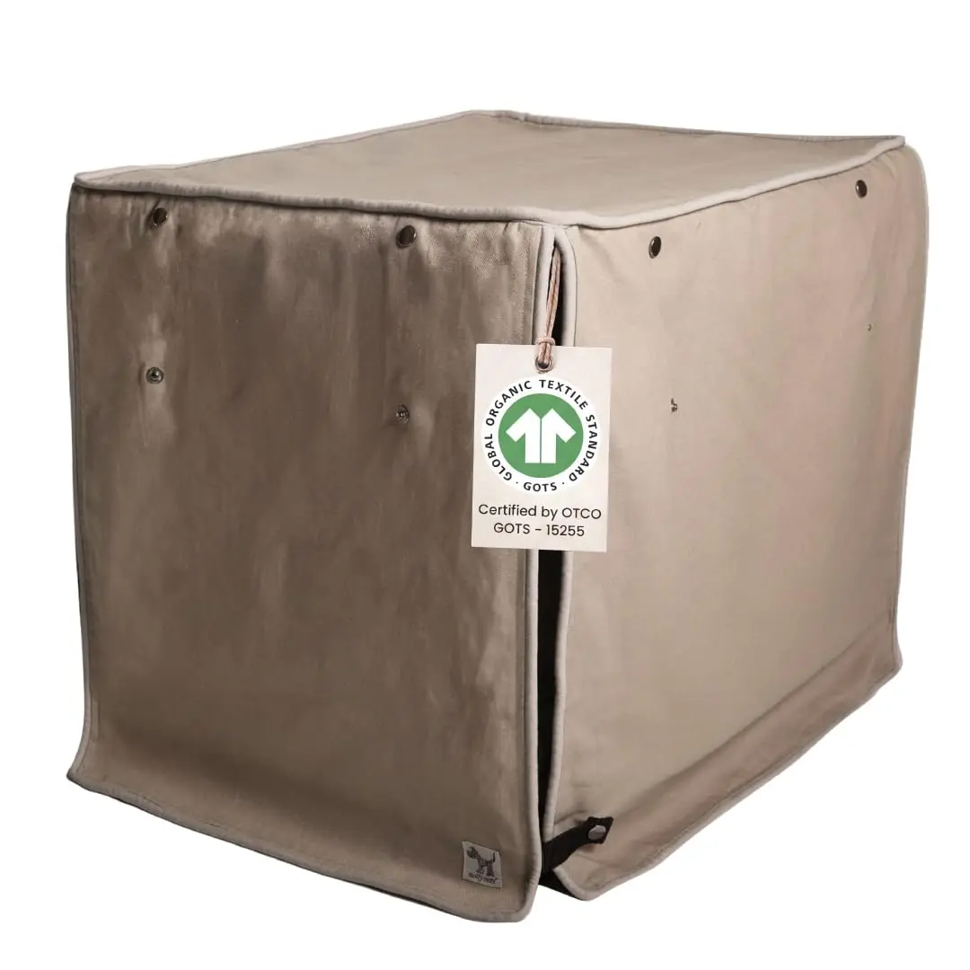 Molly Mutt Dog Crate Cover 36"x24"x27" | Stylish, Breathable Cotton, Safe & Non-Toxic - main product image