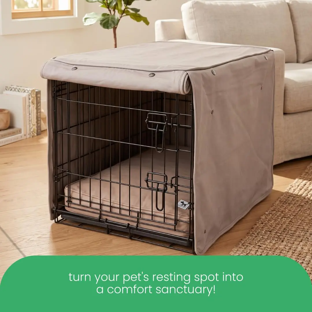 Molly Mutt Dog Crate Cover 36"x24"x27" | Stylish, Breathable Cotton, Safe & Non-Toxic - view 7