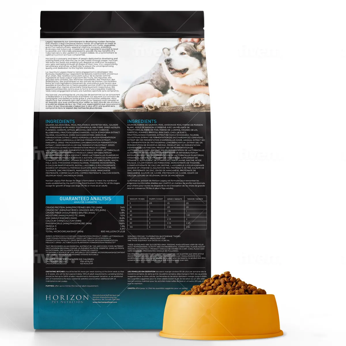 LEGACY High Protein Dog Food — Salmon First, Grain-Free, Immunity Support, All Life Stages, 11.34kg (25 lb) - view 2