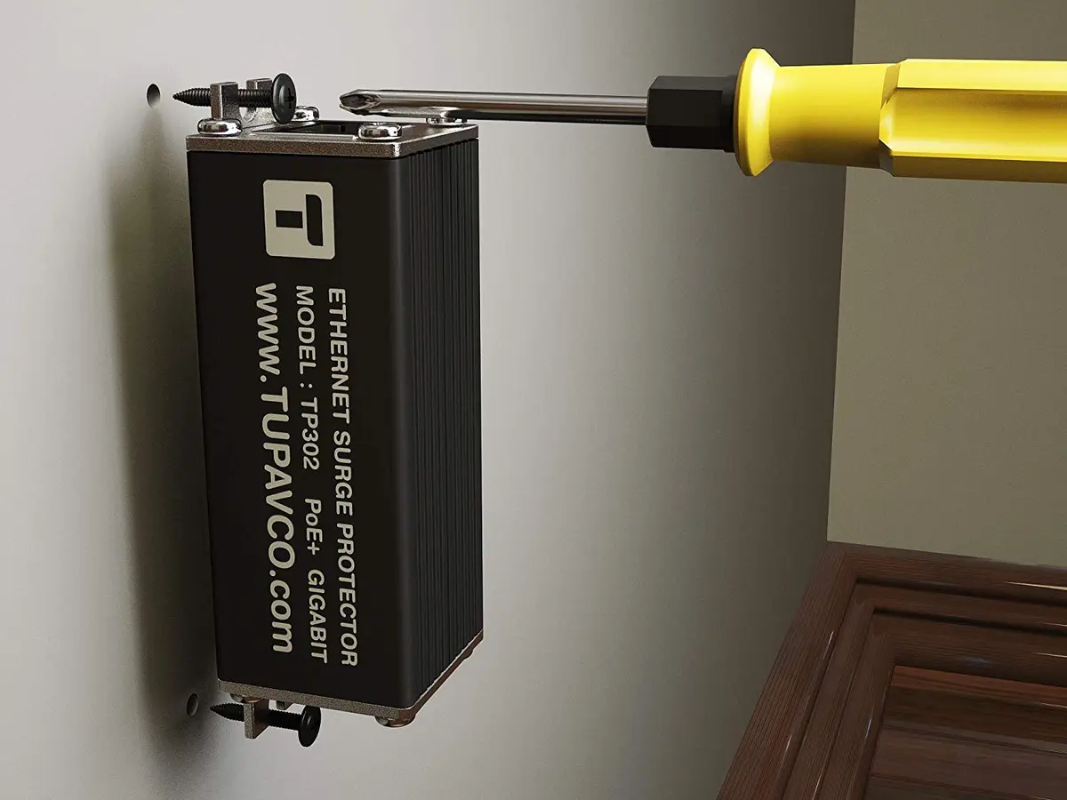 Tupavco Ethernet Surge Protector - Gigabit & PoE++ Compatible | Deep Network Protection - view 2