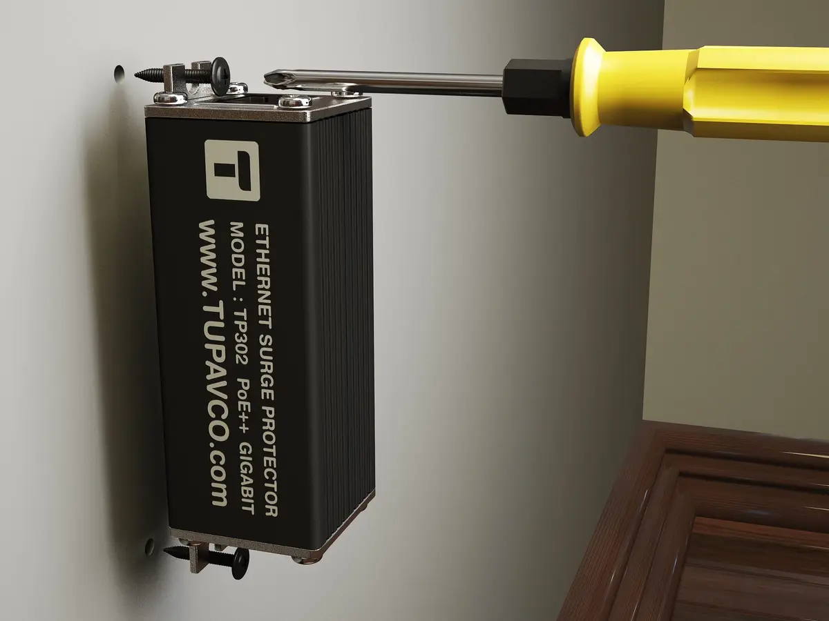 Tupavco Ethernet Surge Protector - Gigabit & PoE++ Compatible | Deep Network Protection - view 4