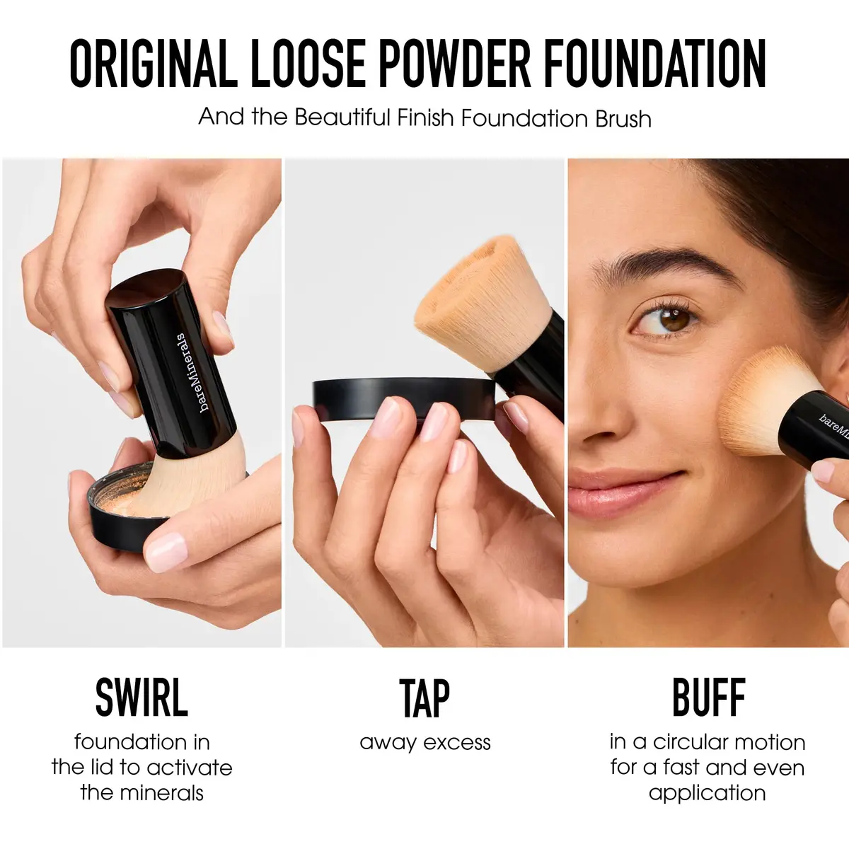 bareMinerals ORIGINAL Loose Powder Foundation, Golden Tan 20 | Natural Luminosity & SPF 15 - view 9