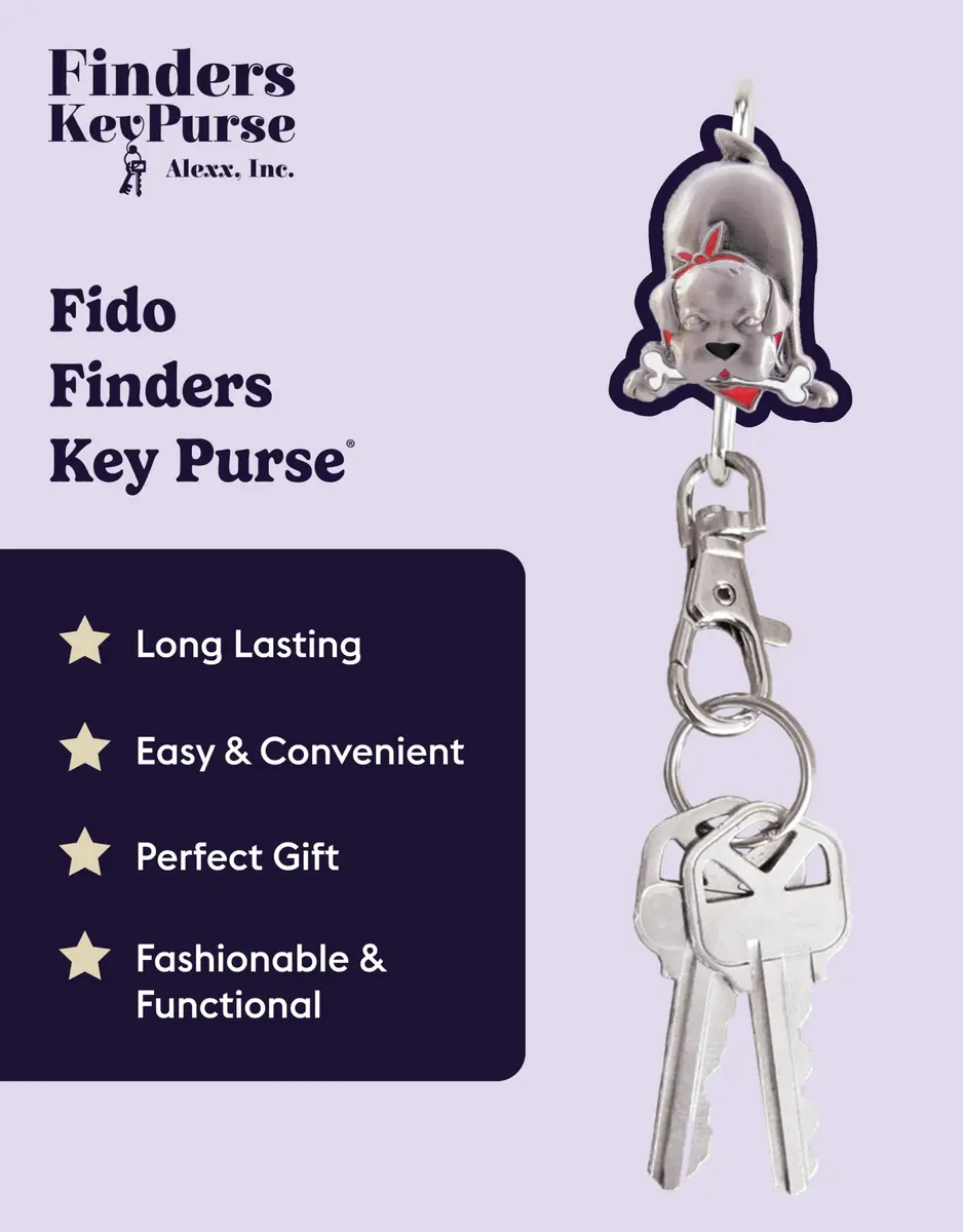 Finders Key Purse Fido Key Finder | Stylish Stainless Steel Keychain for Women - view 2