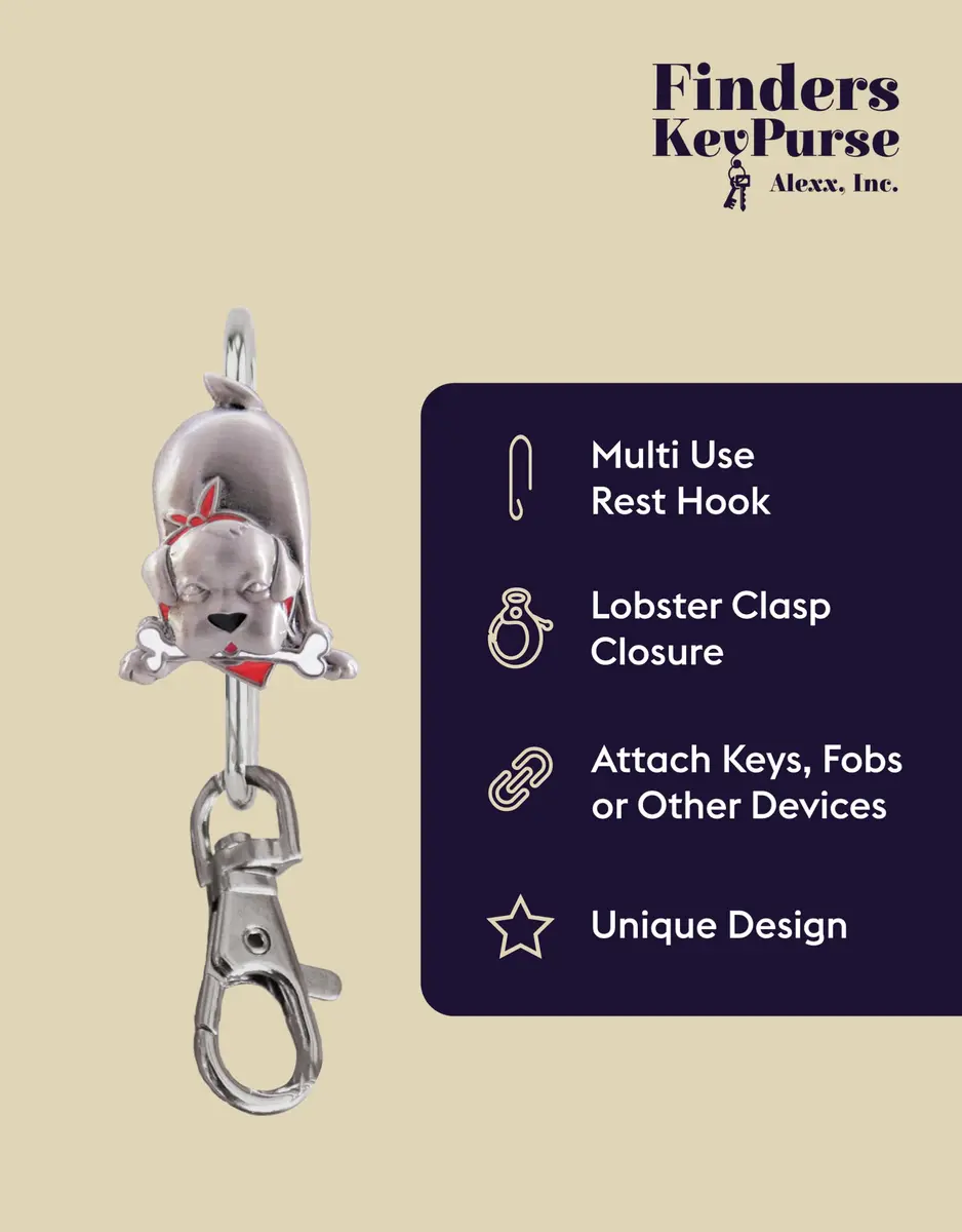 Finders Key Purse Fido Key Finder | Stylish Stainless Steel Keychain for Women - view 3