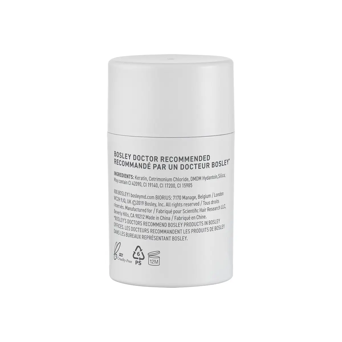 BosleyMD BOSVolumize Hair Thickening Fibers – Natural Keratin Formula for Thinning Hair & Bald Spots – Instant Fuller, Thicker Look – Wind & Sweat Resistant – Medium Brown, 0.42 oz - view 2
