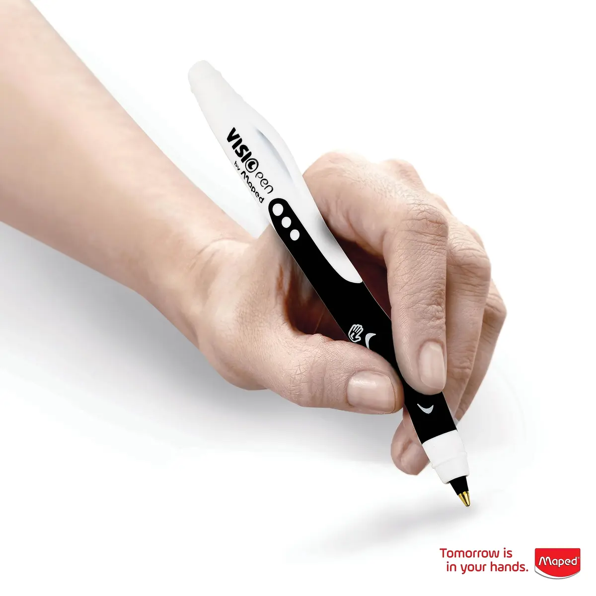 Maped Visio Left-Handed Ballpoint Pen 2 Pack | Smudge-Resistant, Quick-Dry Ink, Ergonomic Grip - view 5