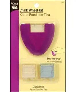 Dritz Purple Chalk Wheel Kit 3 Piece Set | Fine Line Fabric Marking Tool - view 2
