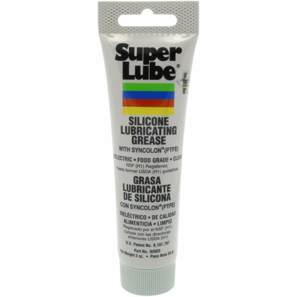Super Lube 92003 Silicone Lubricating Grease with PTFE, 3 oz (85 g) Tube | Industrial & Automotive Machine Lubricant - main product image
