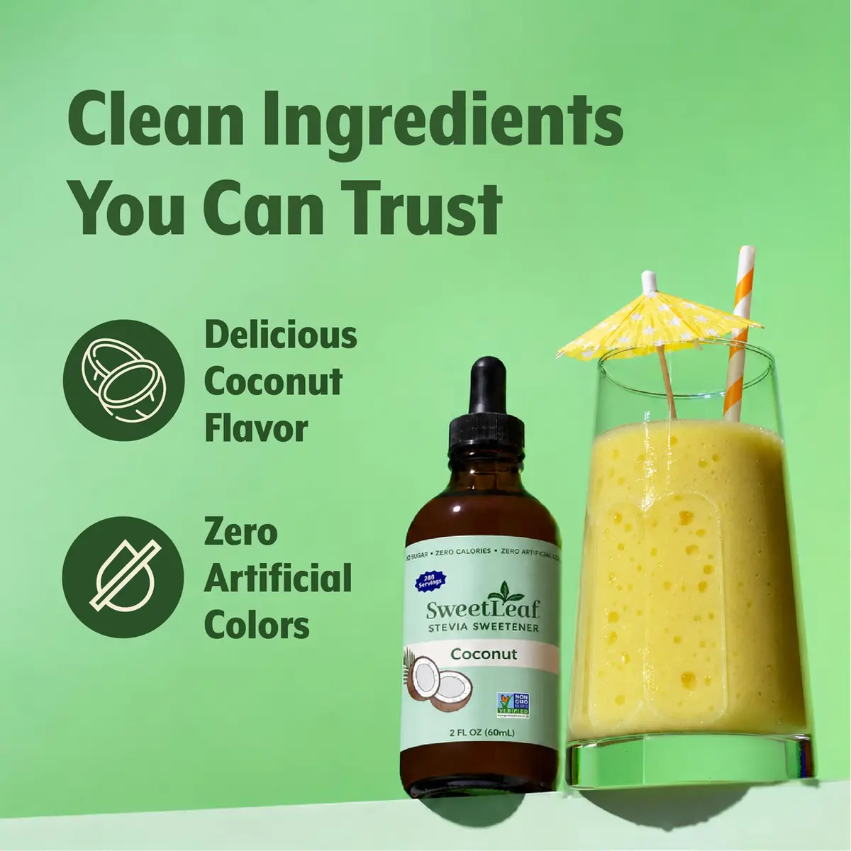 SweetLeaf Stevia Drops Liquid Sweetener, Coconut 2 Fl Oz | Zero Calorie, Natural Flavors - view 7