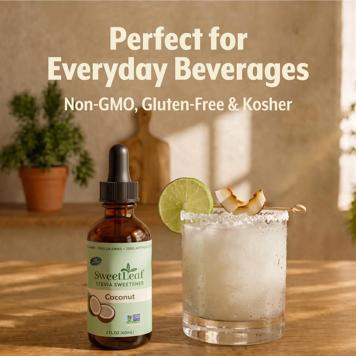 SweetLeaf Stevia Drops Liquid Sweetener, Coconut 2 Fl Oz | Zero Calorie, Natural Flavors - view 8