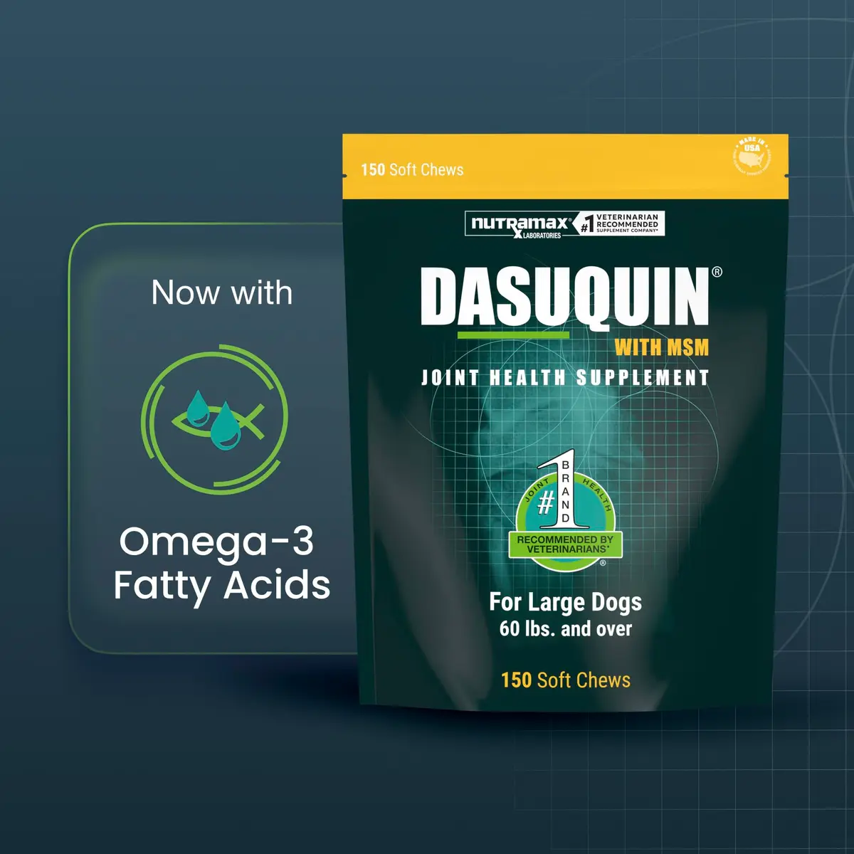 Nutramax Dasuquin MSM Joint Supplement for Large Dogs 150ct | Supports Healthy Joints & Cartilage - view 2