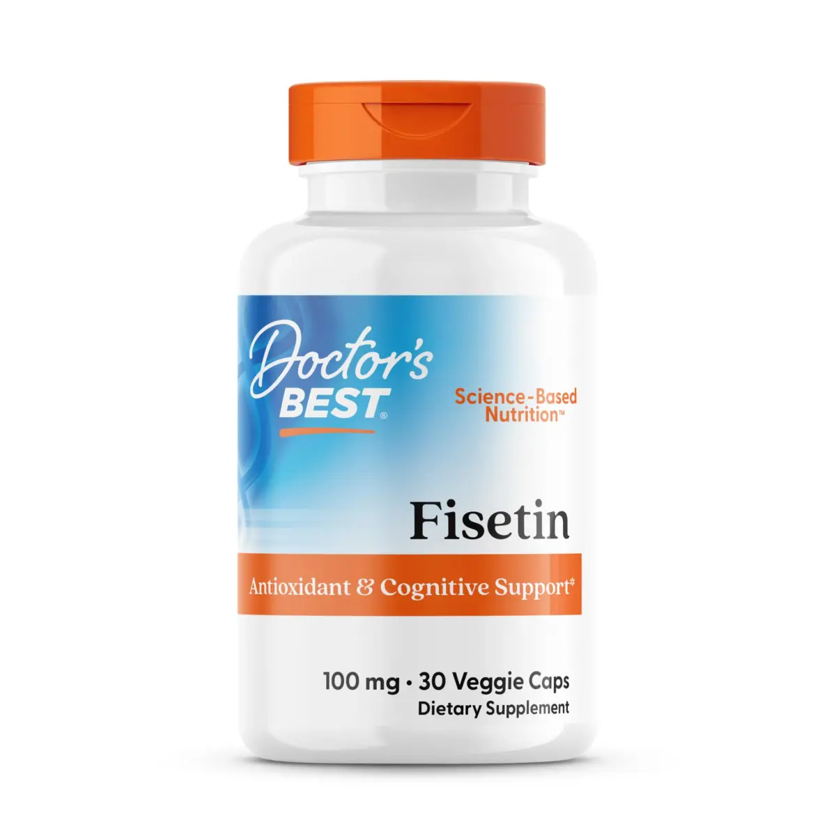 Doctor's Best Fisetin Supplement 100 mg Capsules (30 Count) | Brain Health & Antioxidant Support - main product image