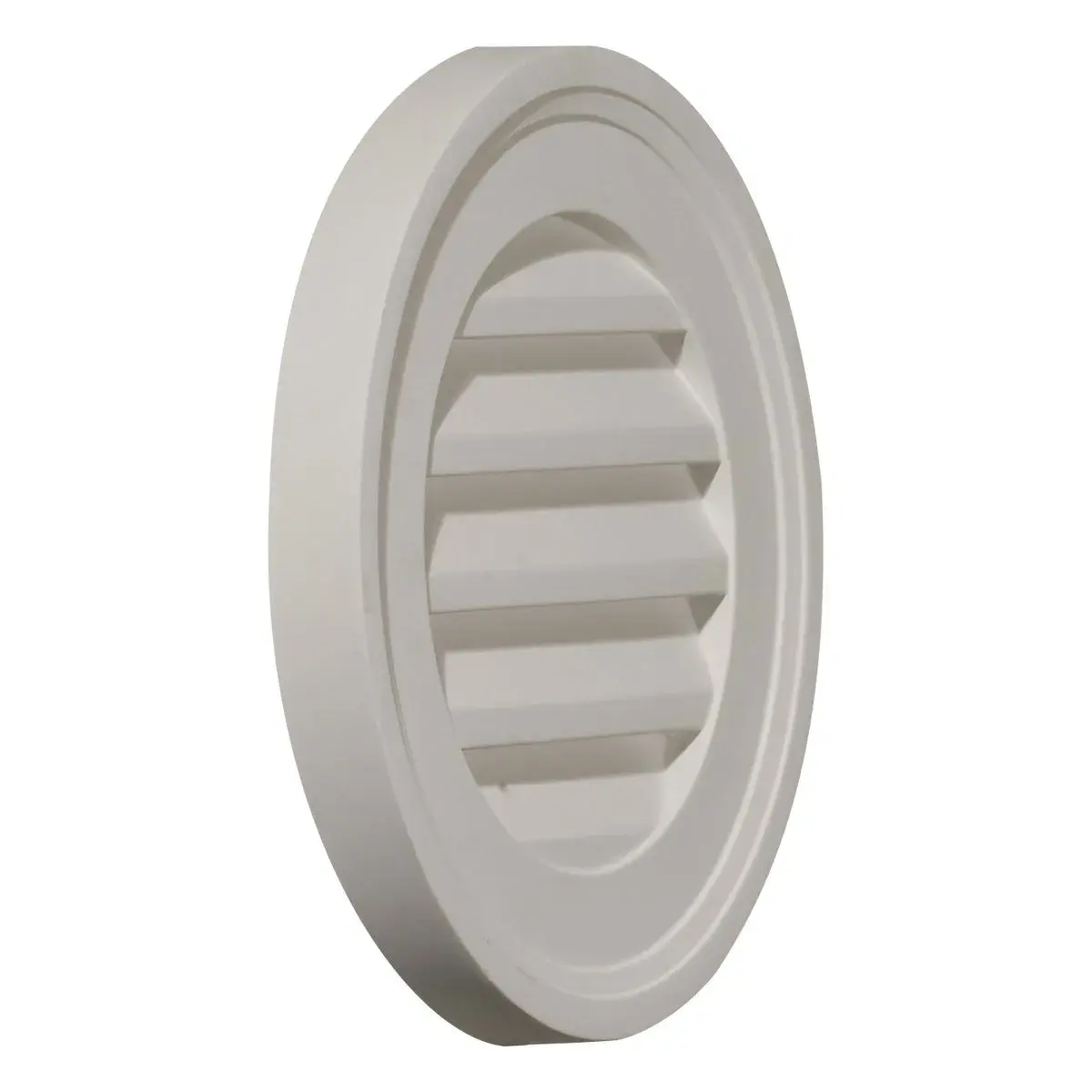 Ekena Millwork 12"W x 12"H x 1 3/8"P Round Gable Vent Louver | Decorative Urethane Building Moulding - view 2