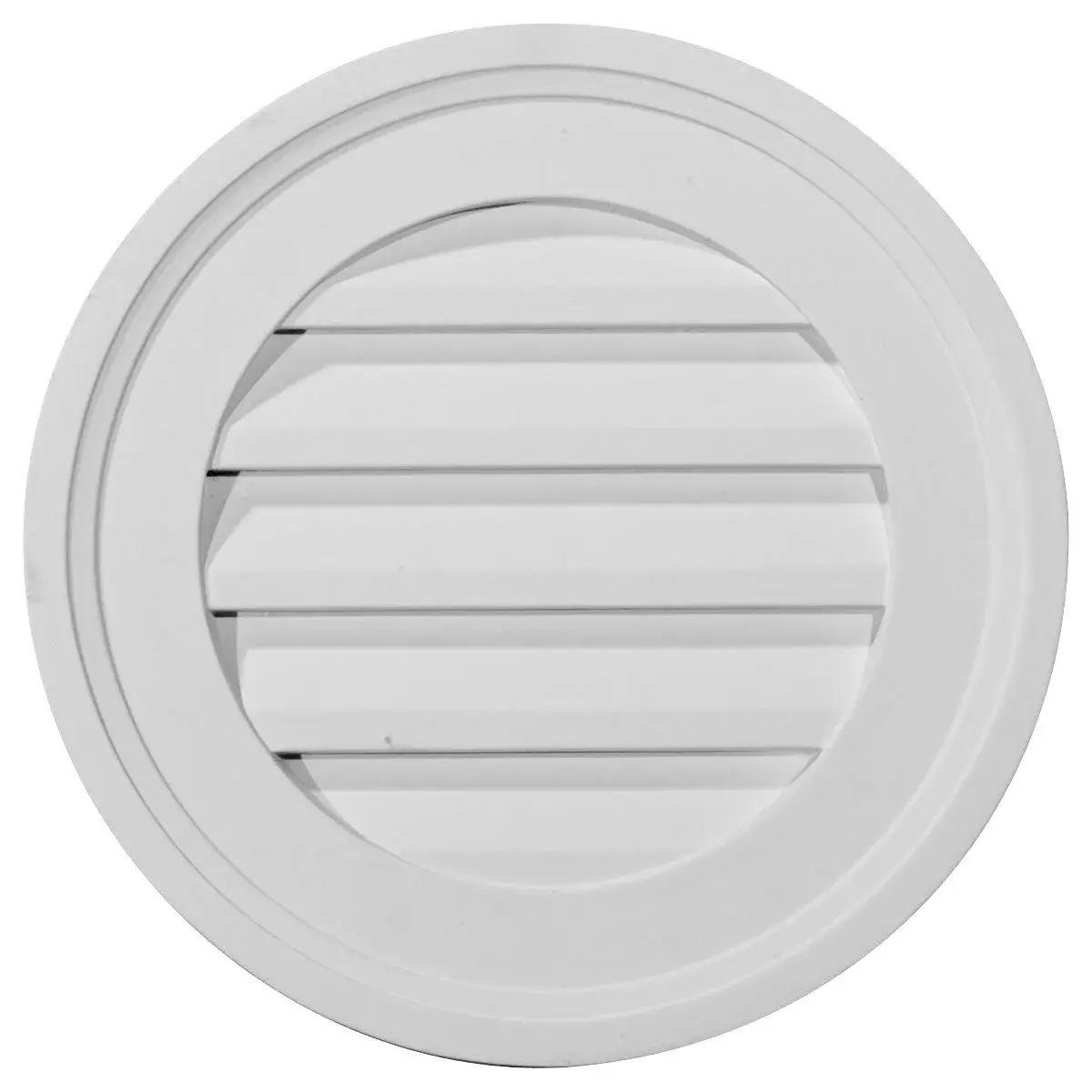 Ekena Millwork 16" Round Gable Vent Louver, 40.64cm (16") OD | Decorative Non-Functional Urethane - main product image