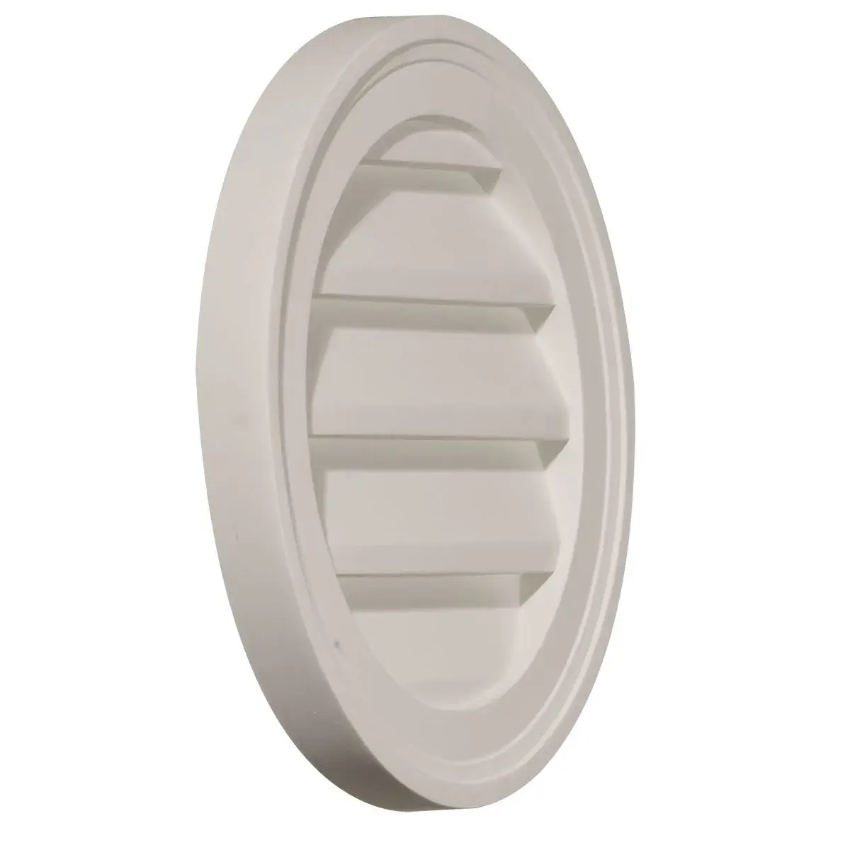 Ekena Millwork 16" Round Gable Vent Louver, 40.64cm (16") OD | Decorative Non-Functional Urethane - view 2