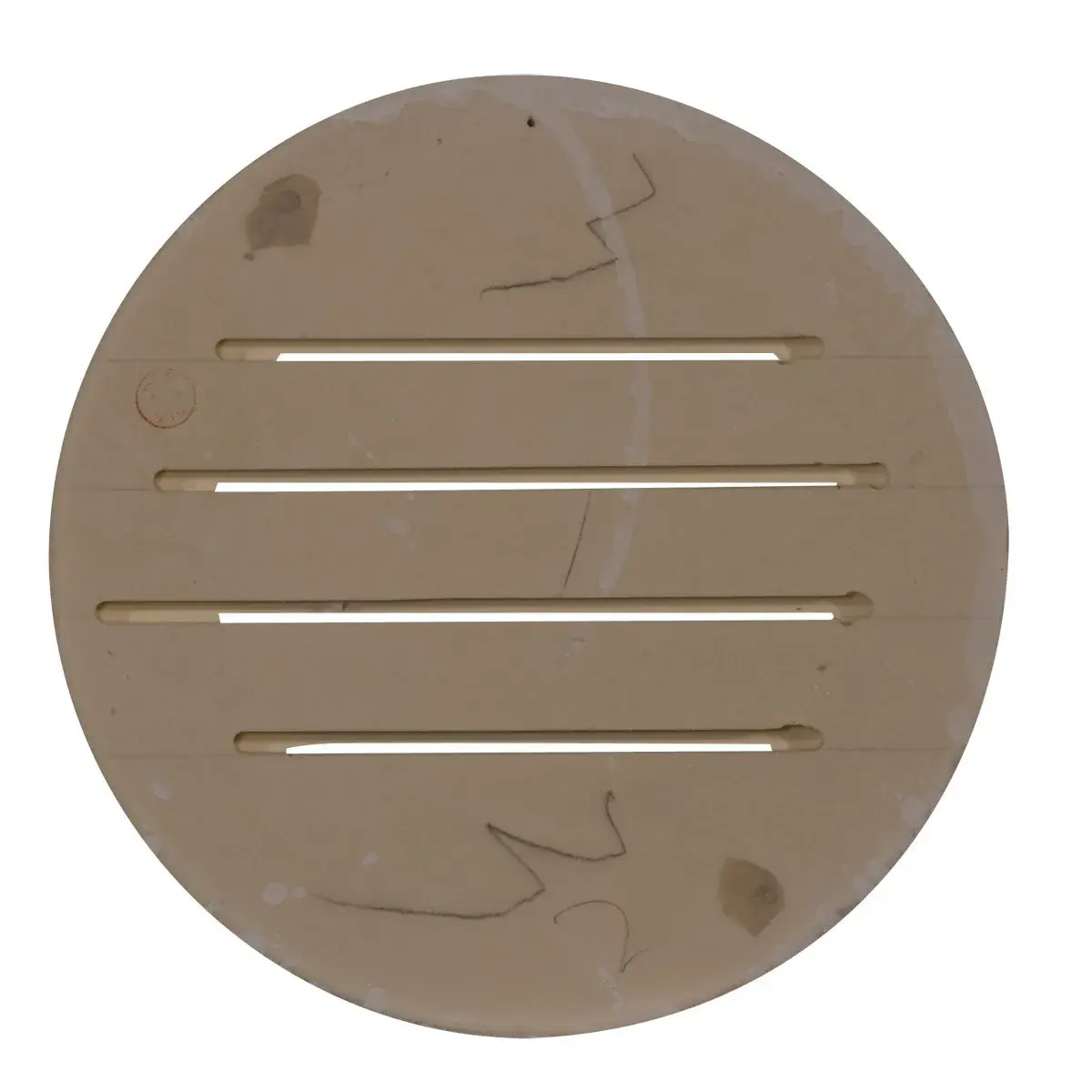 Ekena Millwork 12"W x 12"H x 1 1/8"P Round Gable Vent Louver | Functional, Factory Primed White - view 2