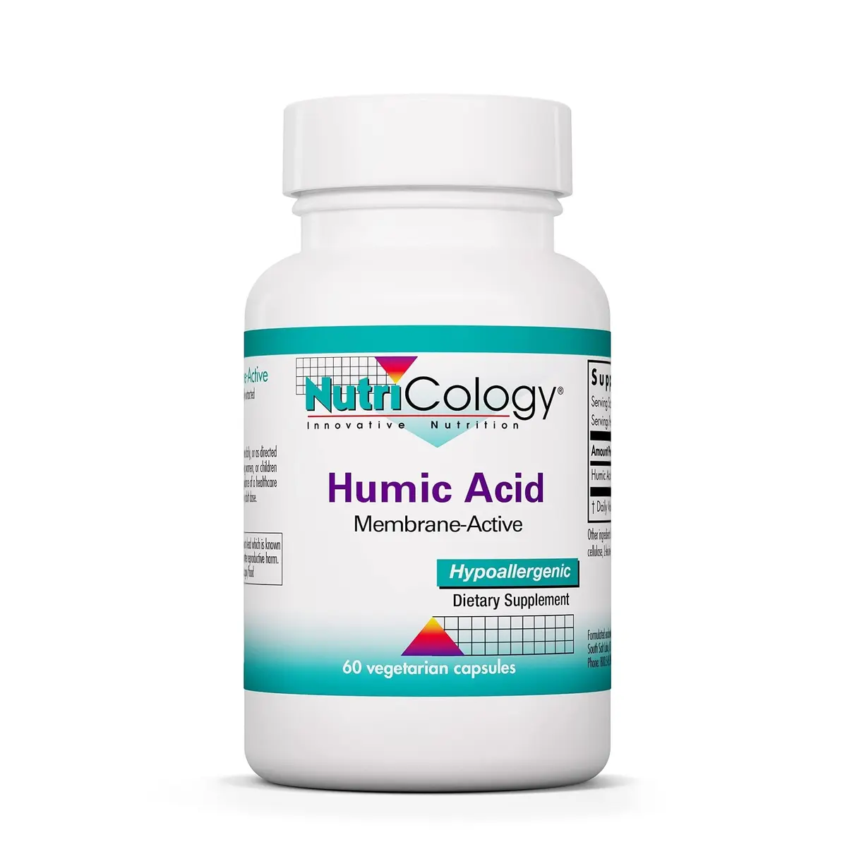 Allergy Research Group Humic Acid 750 mg Capsules | Immune & Detox Support, Hypoallergenic (60 Count) - main product image
