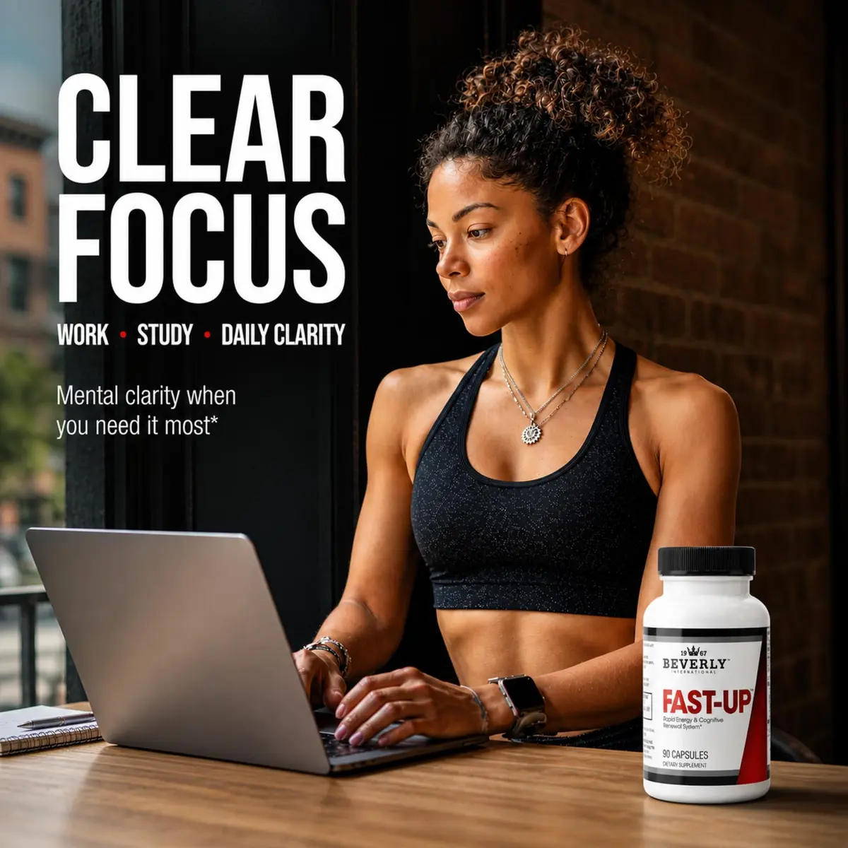 Beverly International Fast-Up, Clear Focus Brain Booster, 90 Capsules | Supports Mental Clarity & Energy - view 5