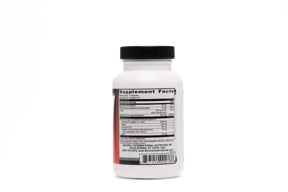 Beverly International Fast-Up, Clear Focus Brain Booster, 90 Capsules | Supports Mental Clarity & Energy - view 2