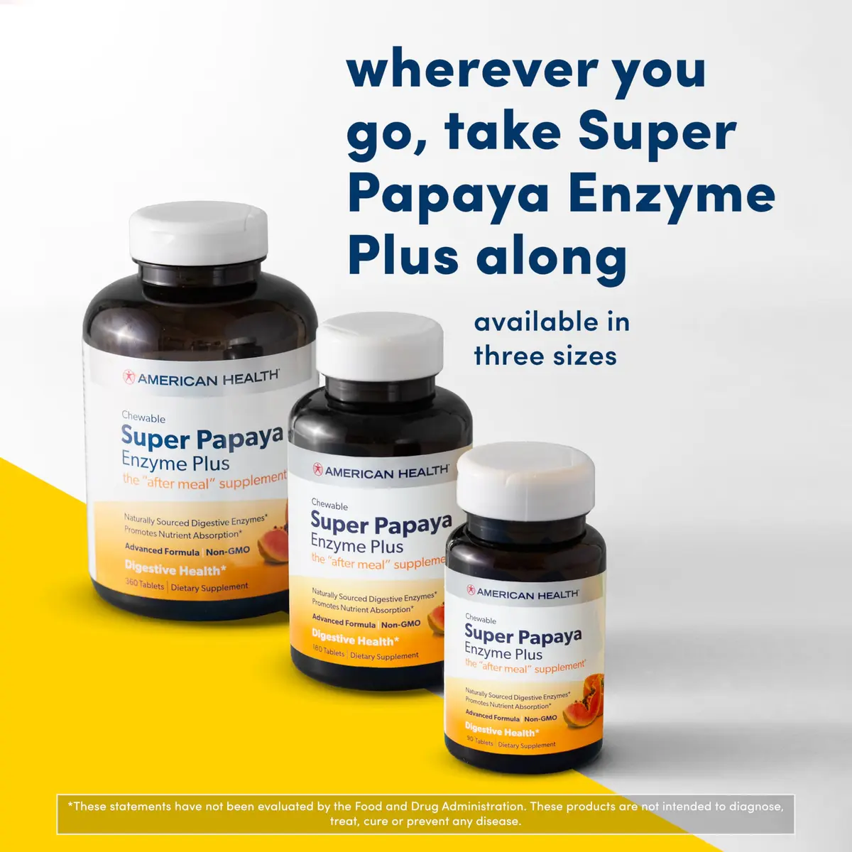 American Health Super Papaya Enzyme Plus Chewable Tablets 360 Count | Digestive Support & Breath Freshening - view 5