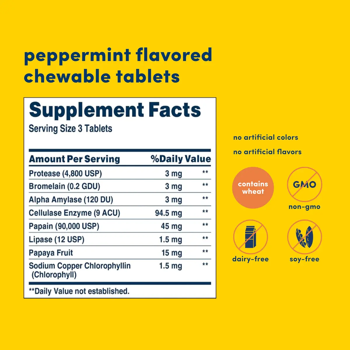 American Health Super Papaya Enzyme Plus Chewable Tablets 360 Count | Digestive Support & Breath Freshening - view 2