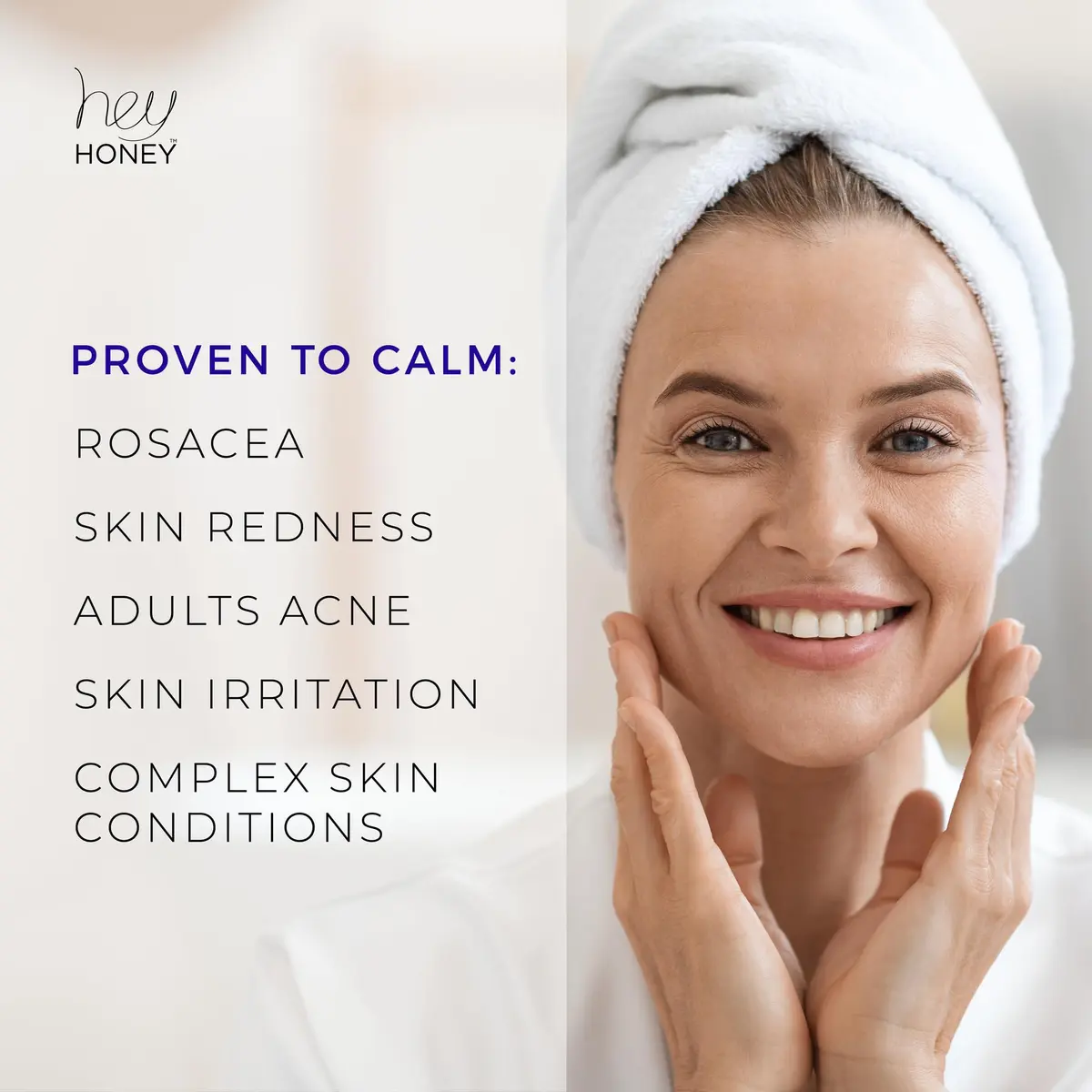 Hey Honey Relax Rosacea Relief Cream 71ml (2.4 Oz) | Calming Face Moisturizer for Redness & Irritation - view 4