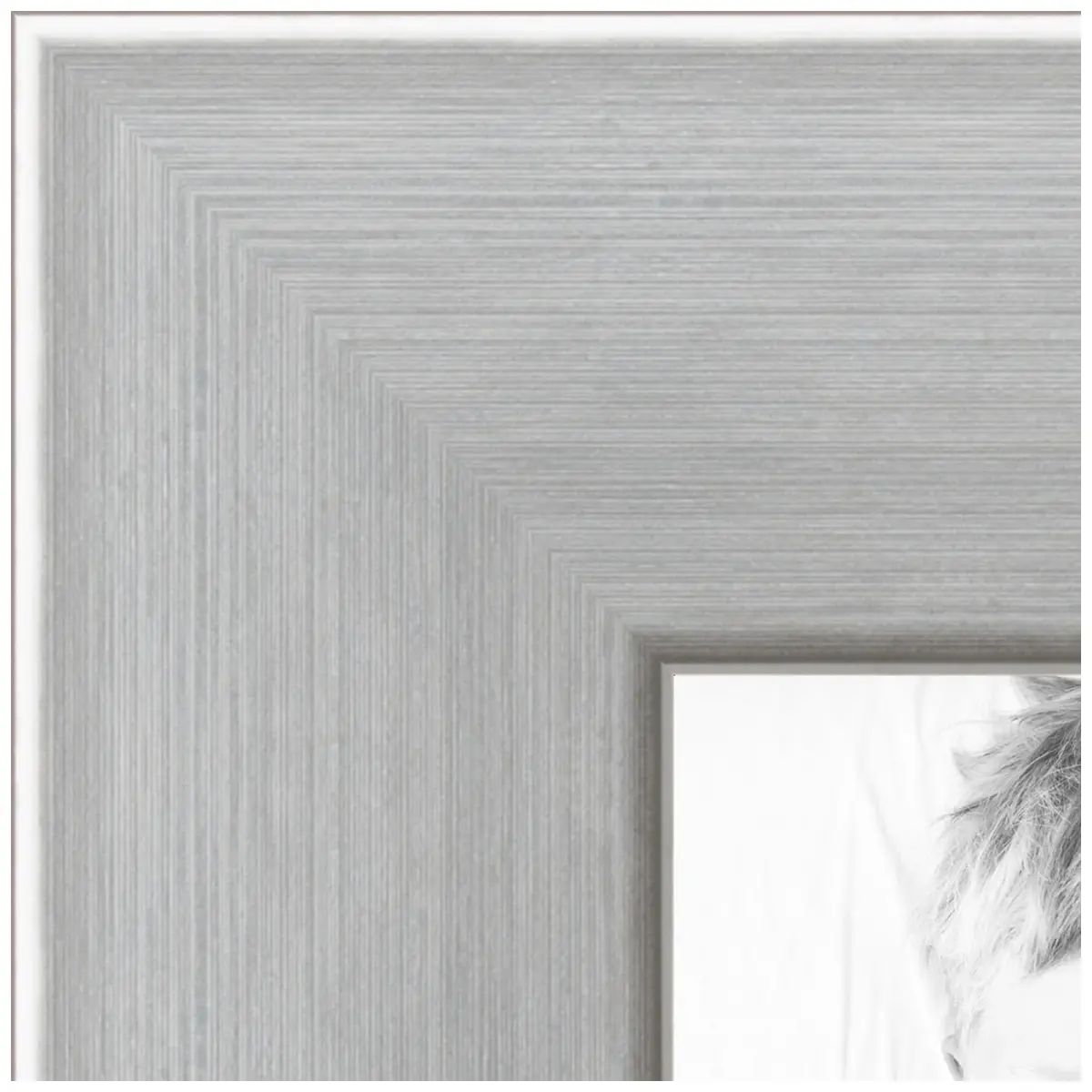 ArtToFrames Silver Picture Frame 15x23 Inch (38.1 x 58.4 cm) | Modern Stainless Steel Wall & Tabletop Display - view 4