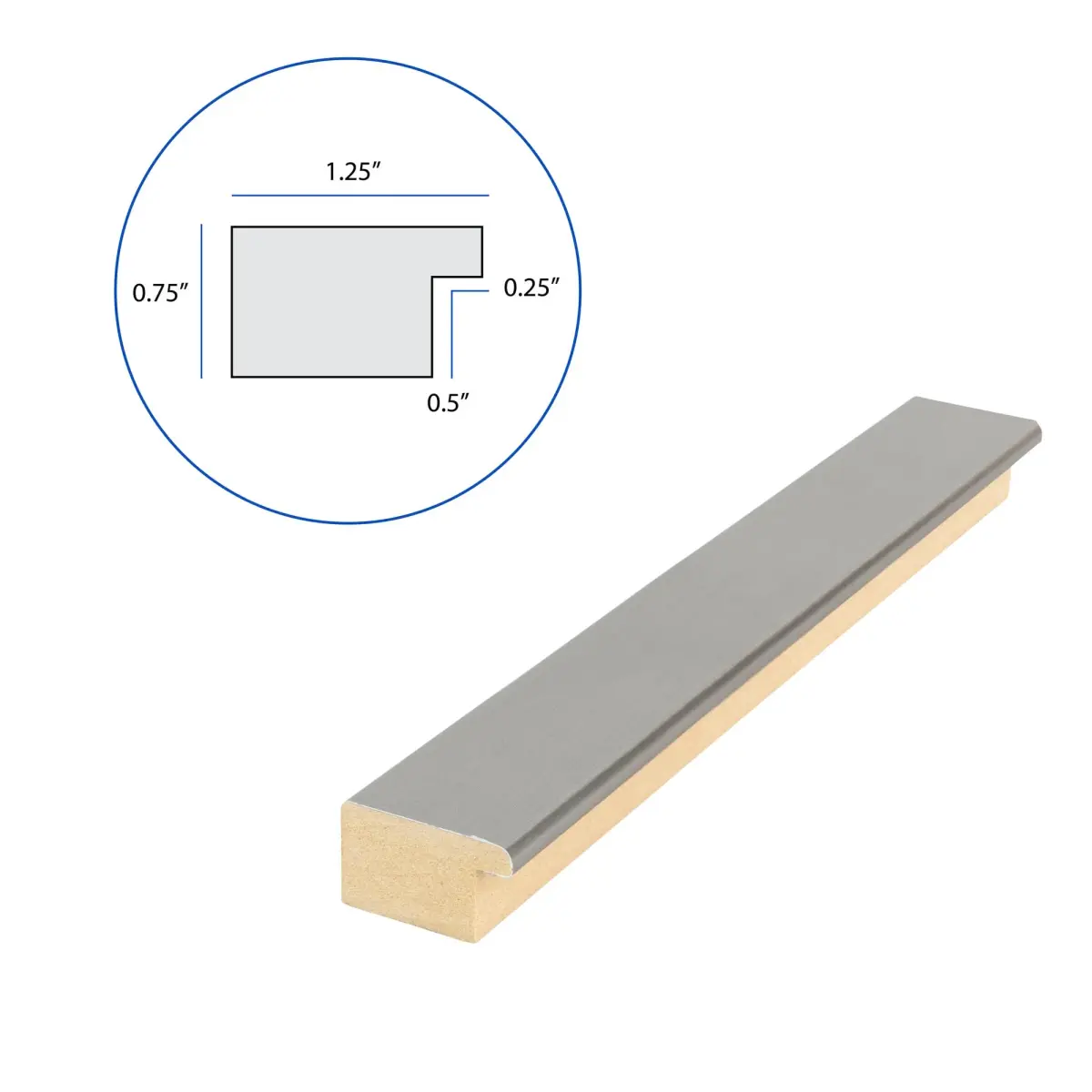 ArtToFrames Silver Picture Frame 15x23 Inch (38.1 x 58.4 cm) | Modern Stainless Steel Wall & Tabletop Display - view 7