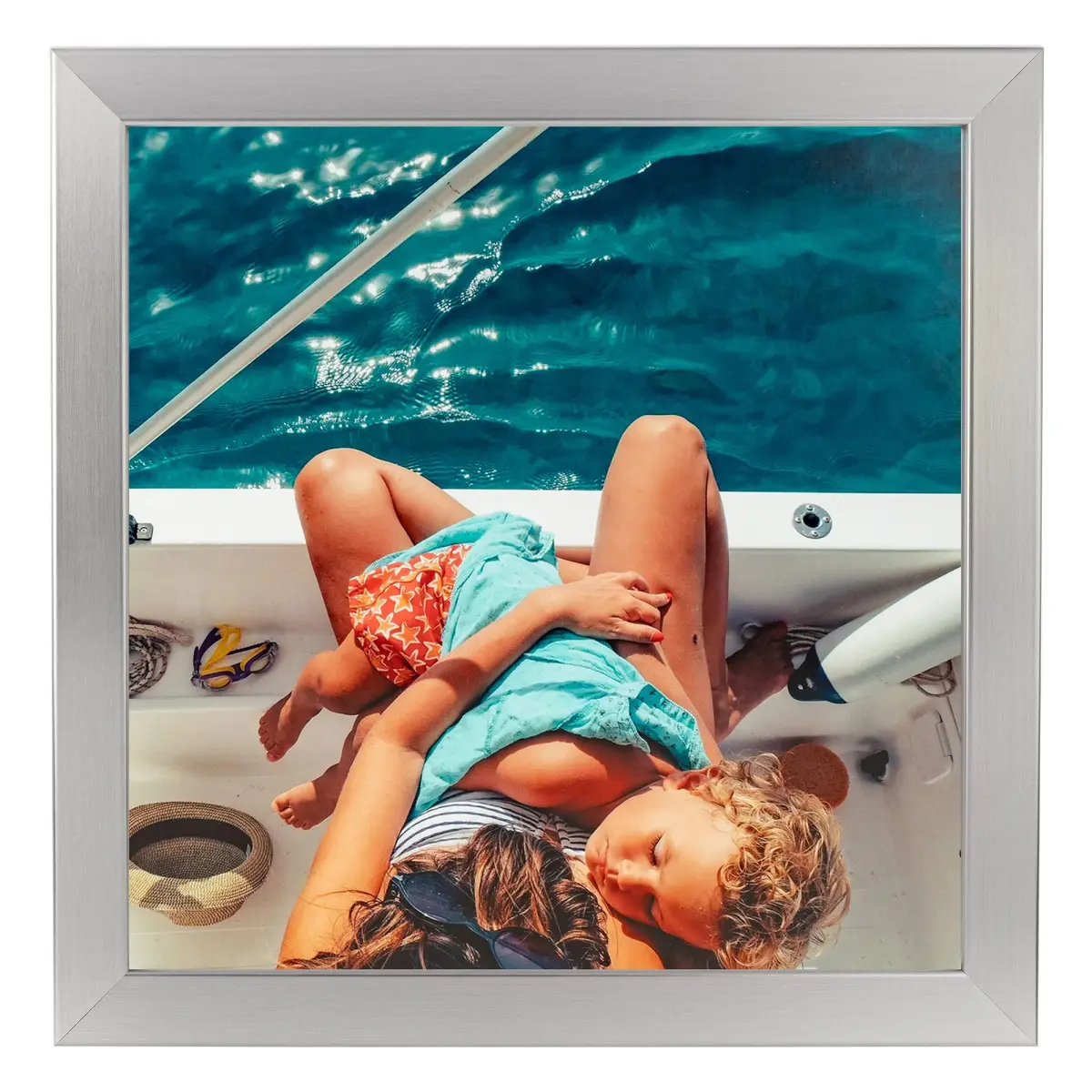 ArtToFrames Silver Picture Frame 15x23 Inch (38.1 x 58.4 cm) | Modern Stainless Steel Wall & Tabletop Display - view 8