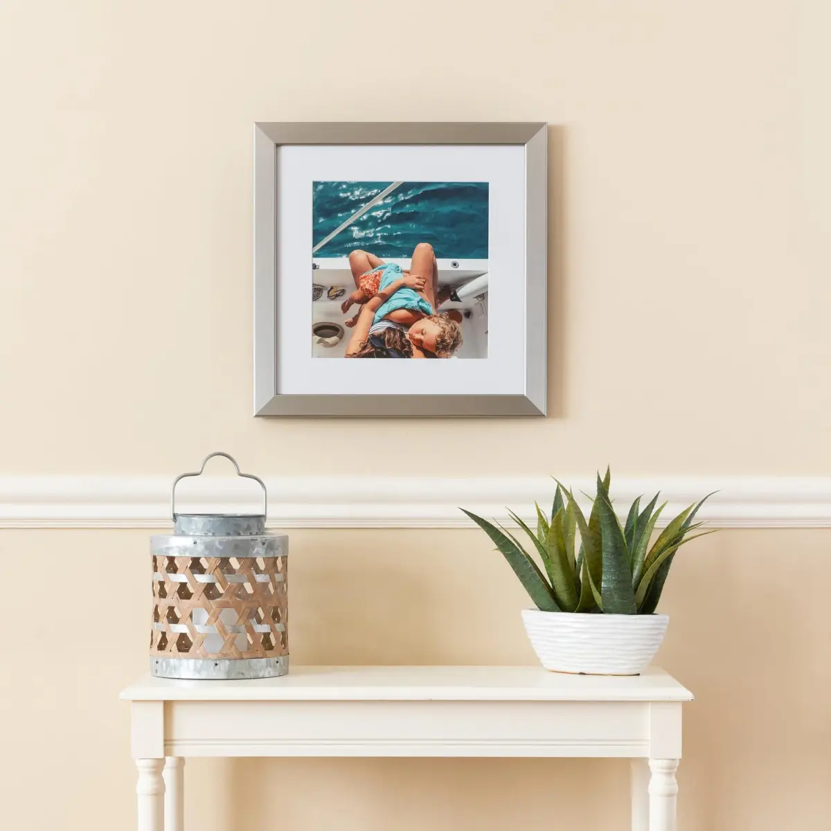 ArtToFrames Silver Picture Frame 15x23 Inch (38.1 x 58.4 cm) | Modern Stainless Steel Wall & Tabletop Display - view 2