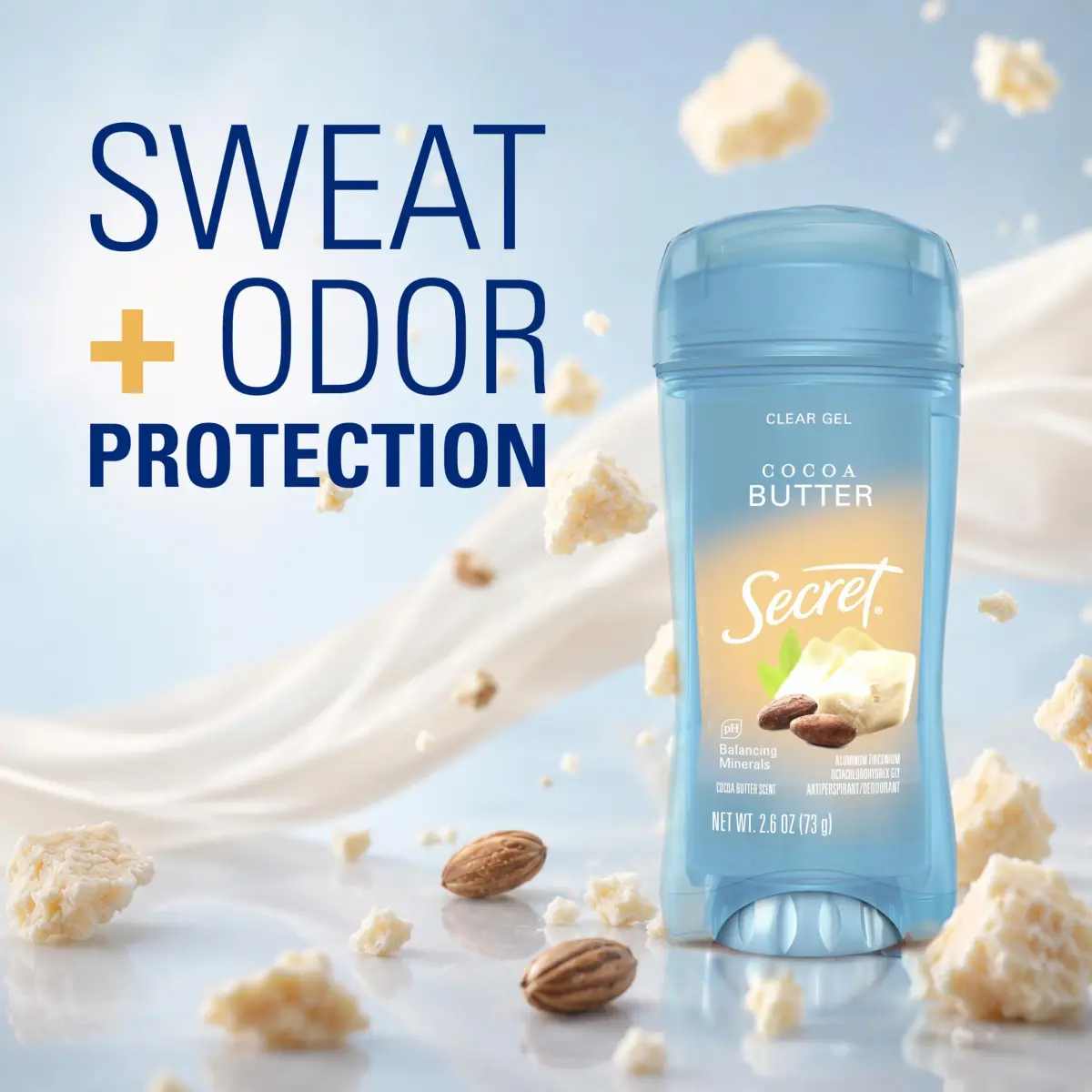 Secret Fresh Clear Gel Antiperspirant Deodorant for Women, 73.7ml (2.6 oz) | 72-Hour Odor Protection with pH Balancing Minerals - view 5