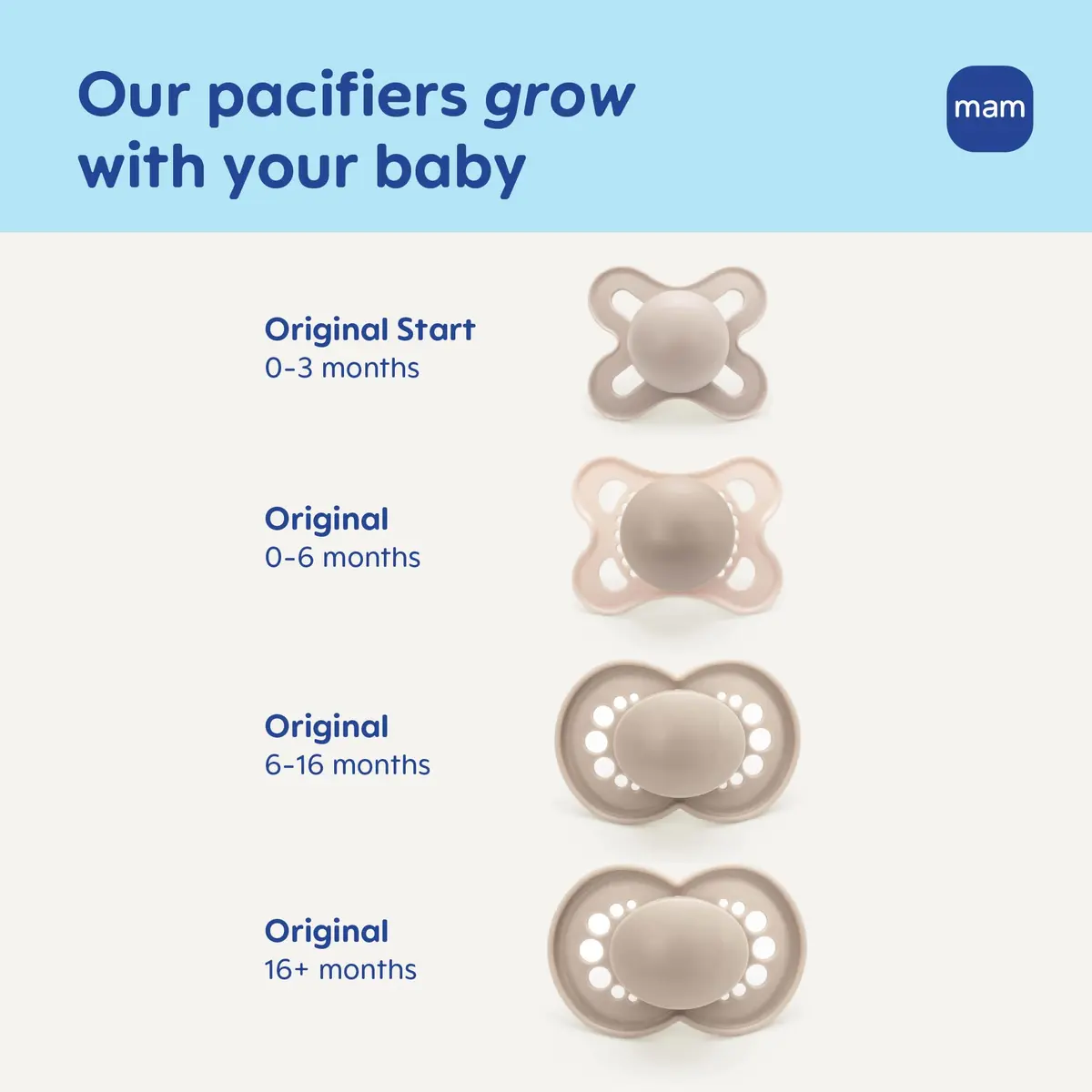 MAM Original Baby Pacifiers 6-16 Months, Glow in The Dark, 2 Pack | Developed with Pediatric Dentists, BPA-Free Silicone Nipple - view 7