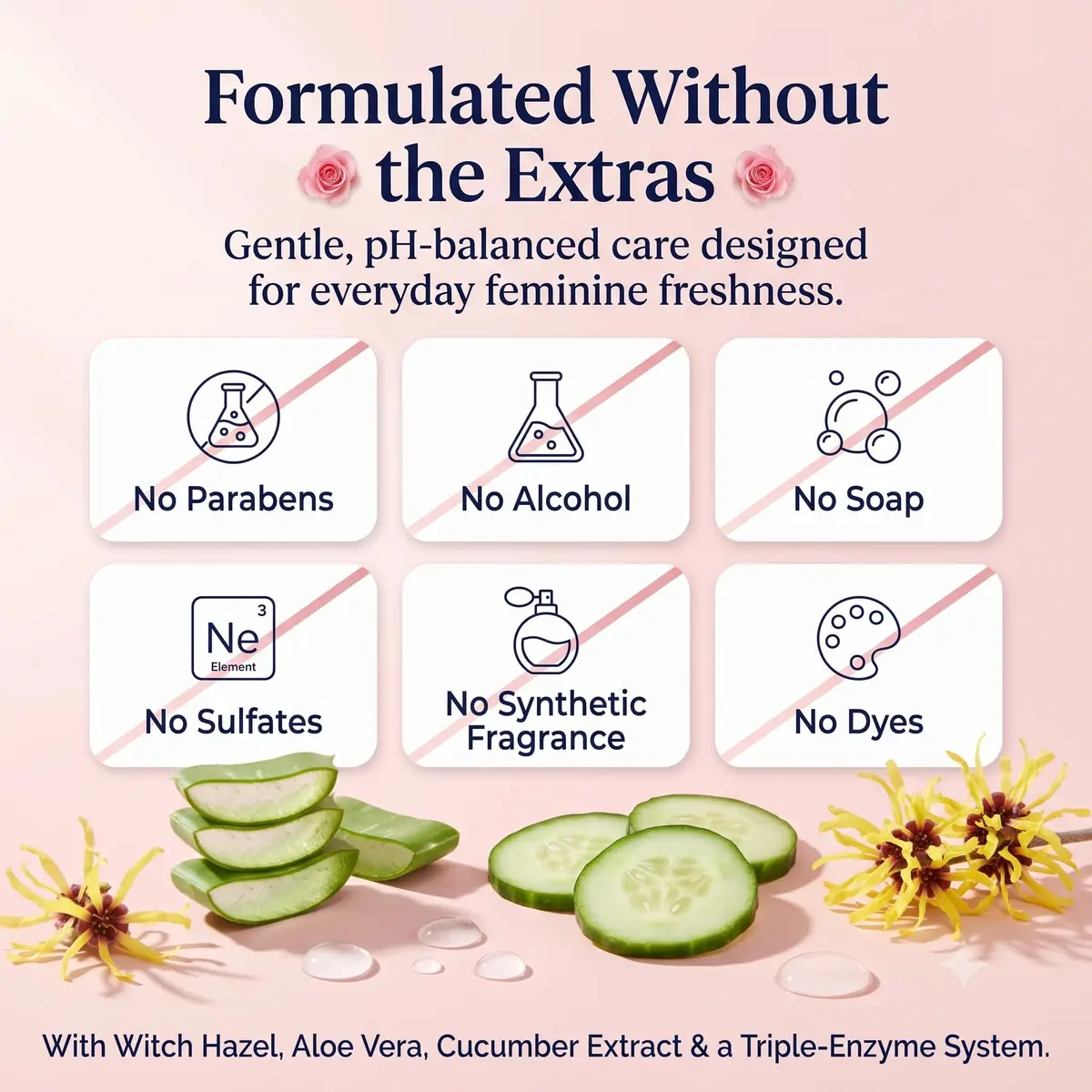 LUVENA Feminine Hygiene Wipes for Women, 75 Count (25 Count x 3 Pouches) | pH-Balanced, Dermatologist Tested - view 6
