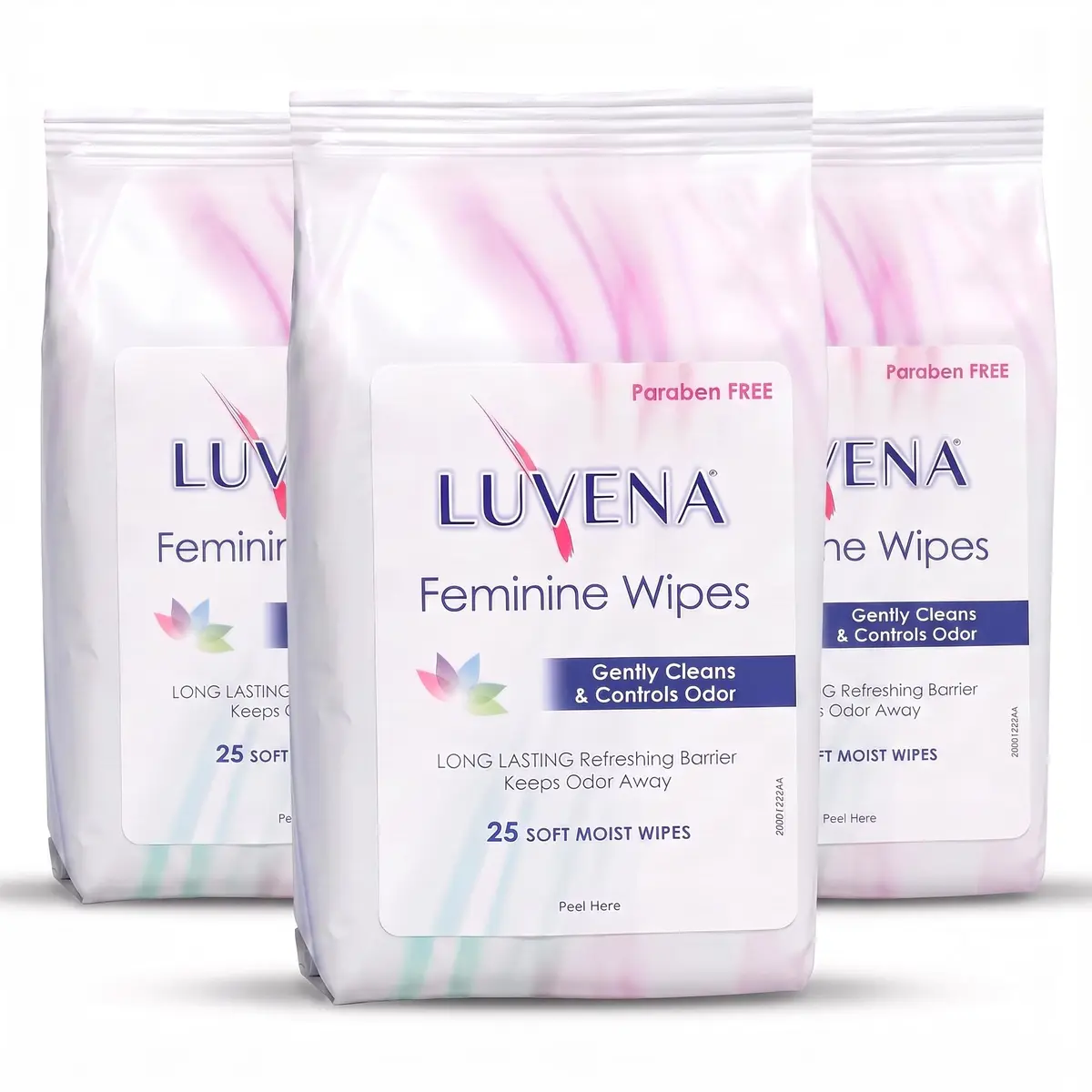 LUVENA Feminine Hygiene Wipes for Women, 75 Count (25 Count x 3 Pouches) | pH-Balanced, Dermatologist Tested - main product image